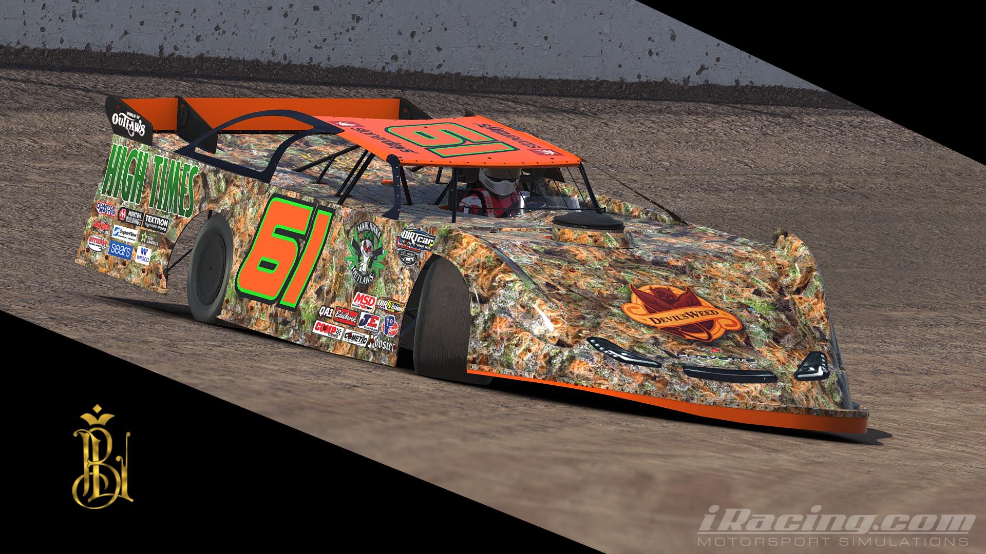 Dirt Late Model Stoner Camo by Brandon Leimkuhler - Trading Paints