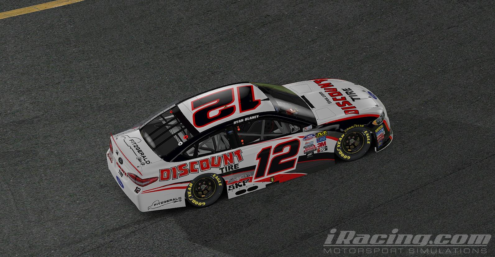Preview of 2018 Ryan Blaney Discount Tire Ford Fusion by Tanner Tallarico