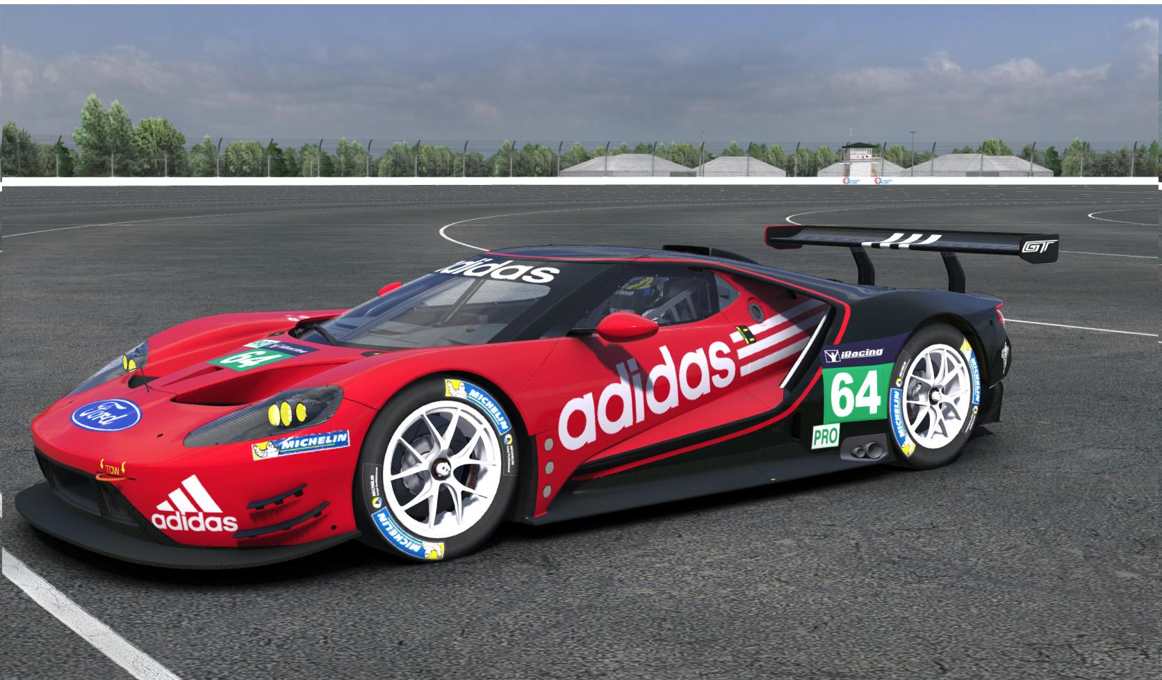 adidas race car