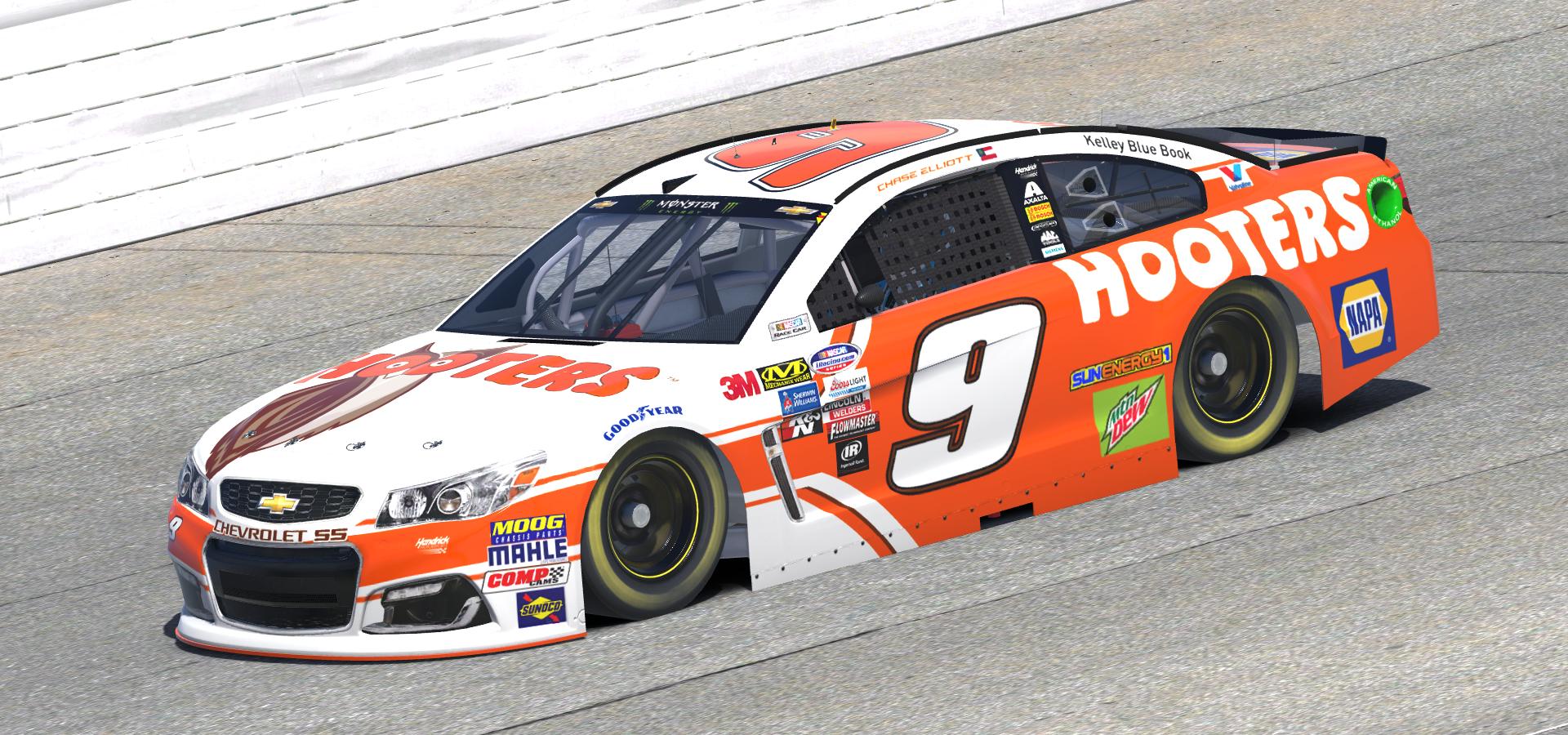 2018 Chase Elliott Hooters Chevy by Doug DeNise Trading