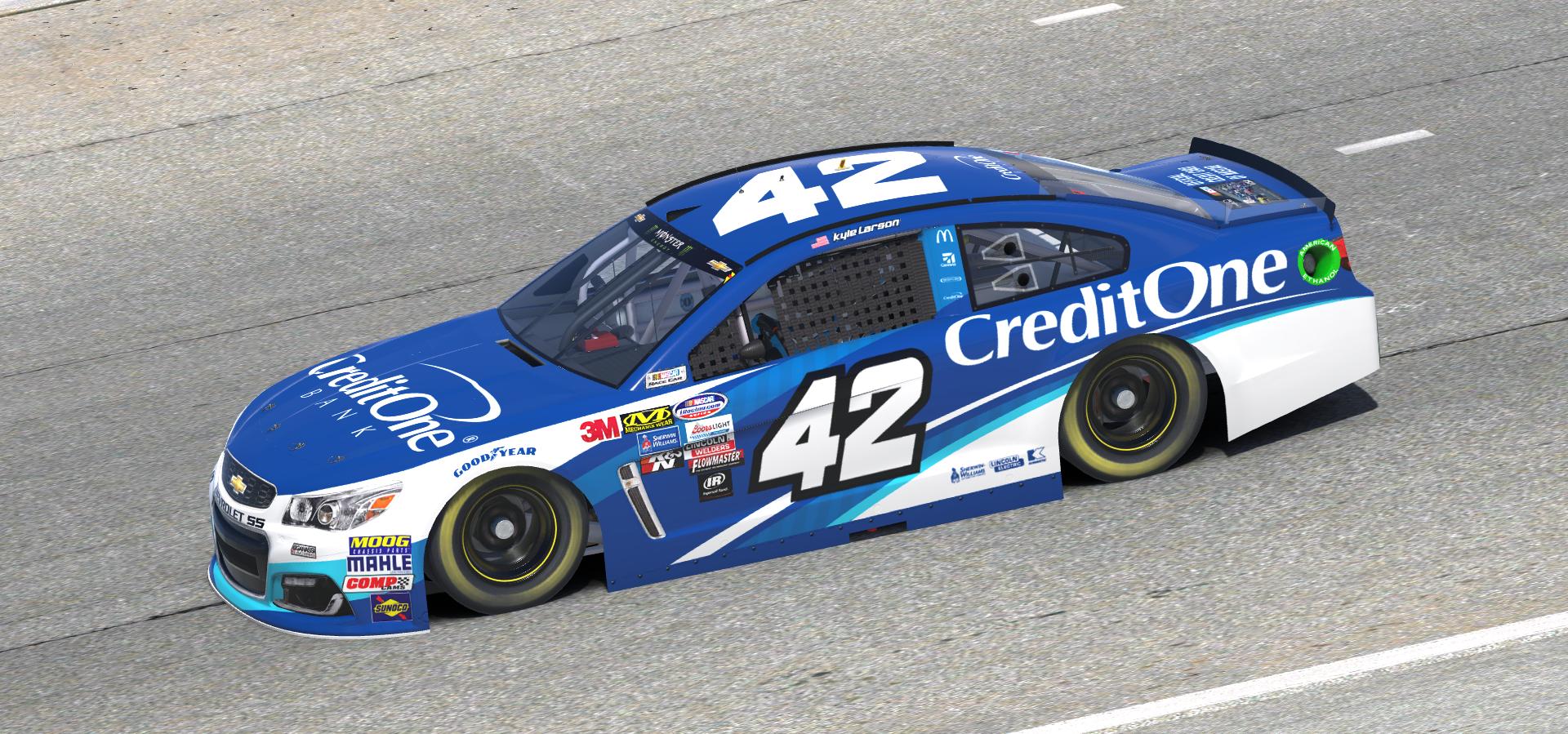 Preview of 2018 Kyle Larson Credit One Bank Chevy by Doug DeNise