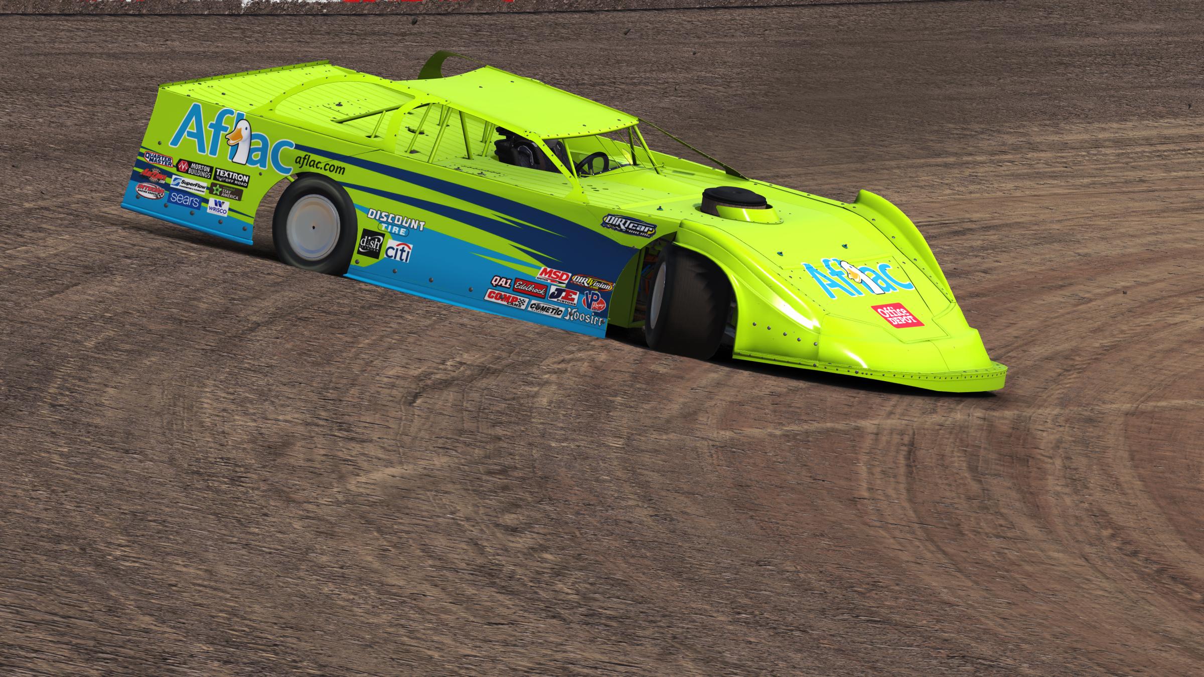 Aflac Dirt Late Model by Aaron Claybaugh Trading Paints