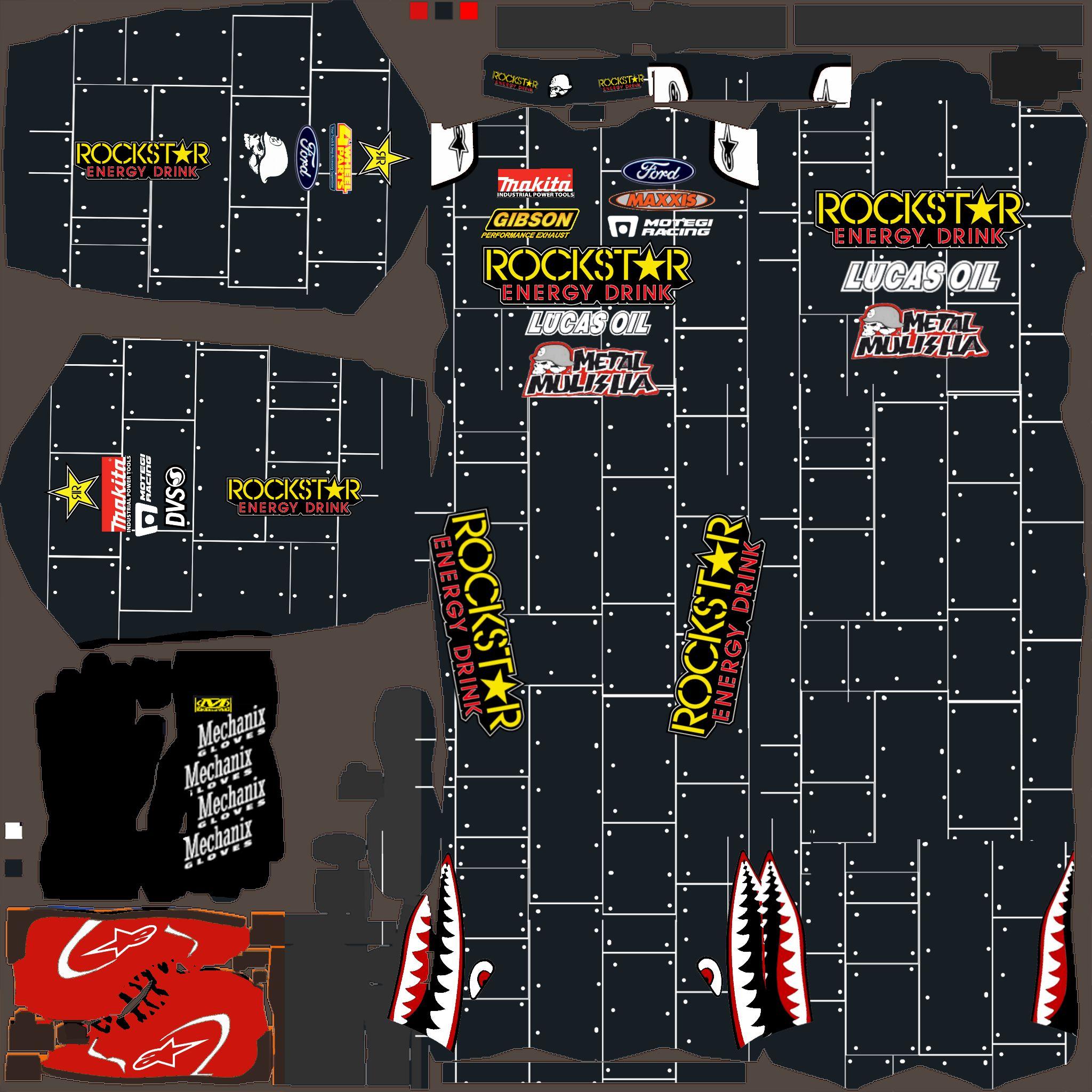 Preview of Brian Deegan Rockstars Driver Suit by Stephane Parent