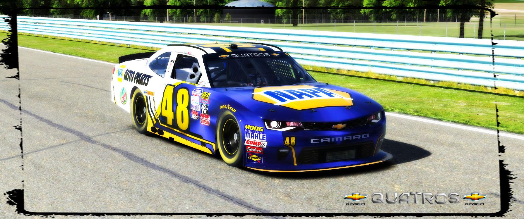 Napa Auto Parts Concept Xfinity Chevy Camaro Custom Paint Scheme_White