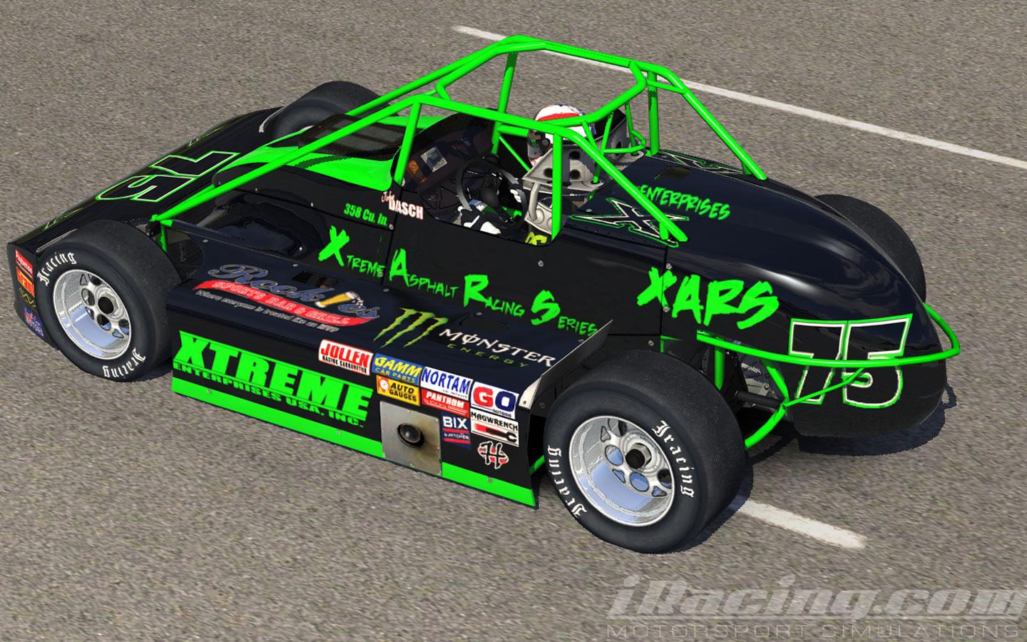 Xtreme Asphalt Racing Series Silver Crown Car by John Dasch Trading