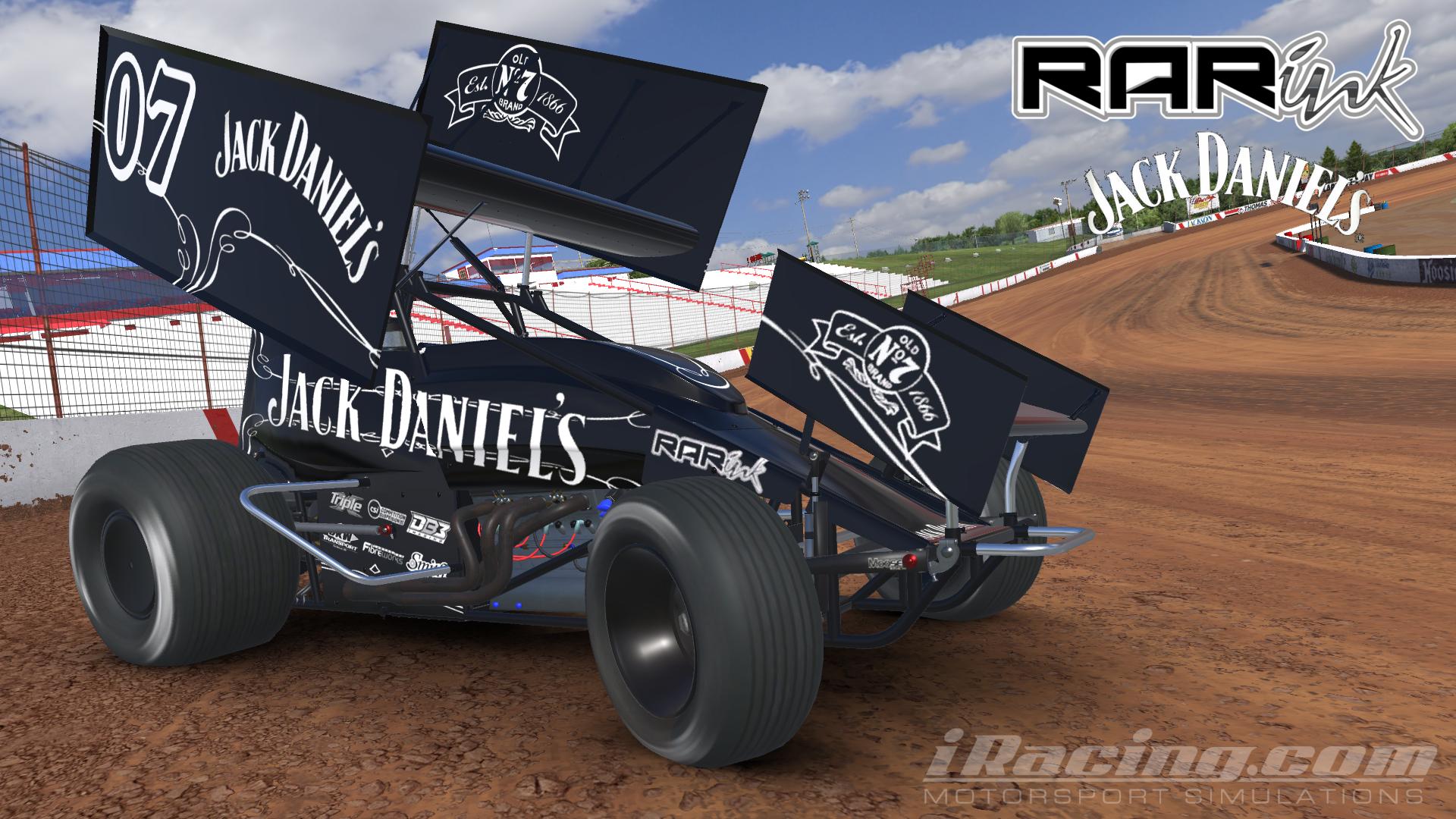 Jack Daniels Sprint Car by Brady Rarick Trading Paints