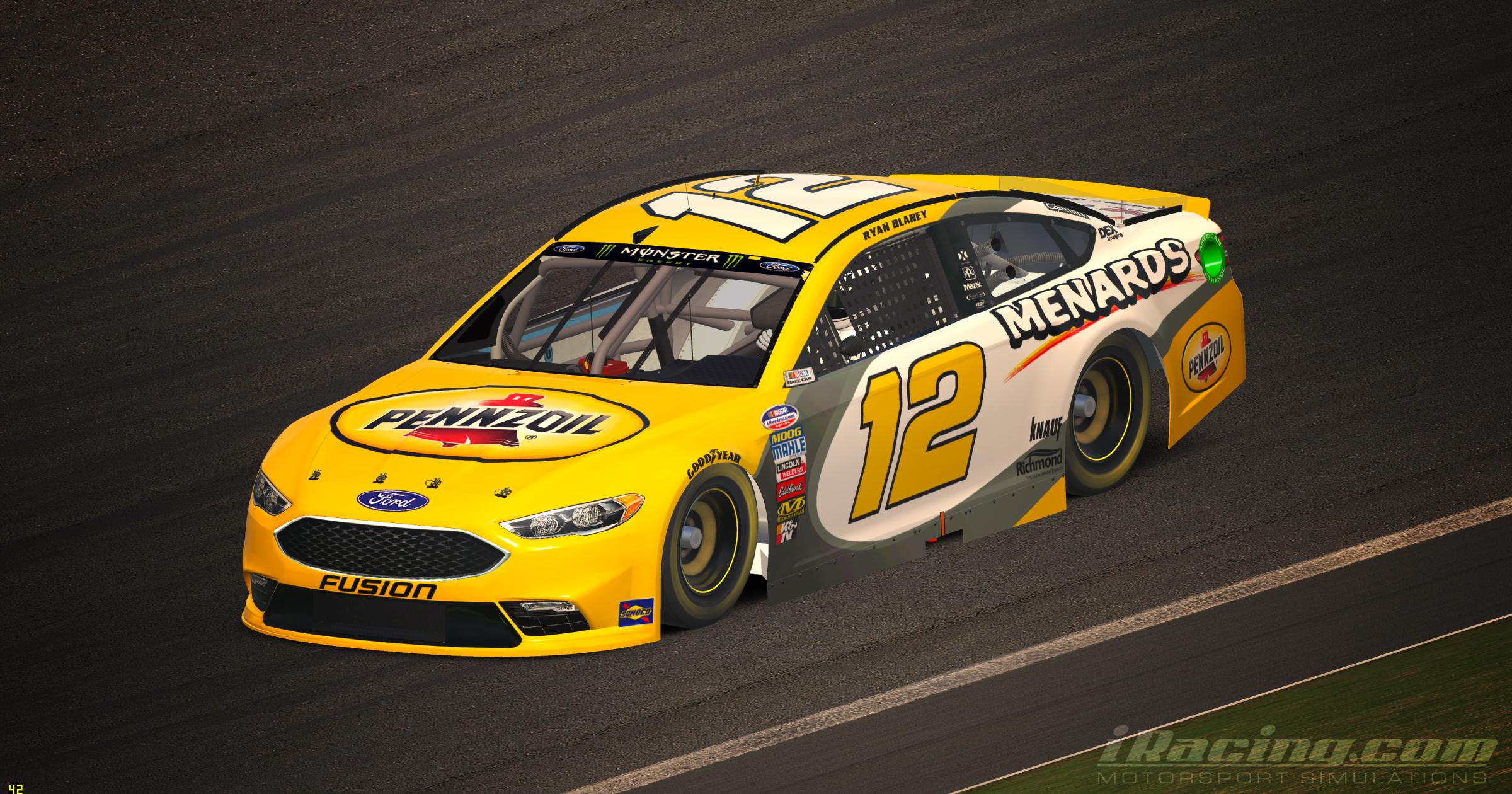 Preview of Ryan Blaney 2018 Pennzoil by Tyler King