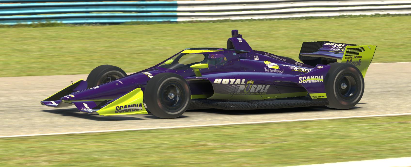 1998 Team Scandia Royal Purple IndyCar by Tyler Tucker Trading Paints