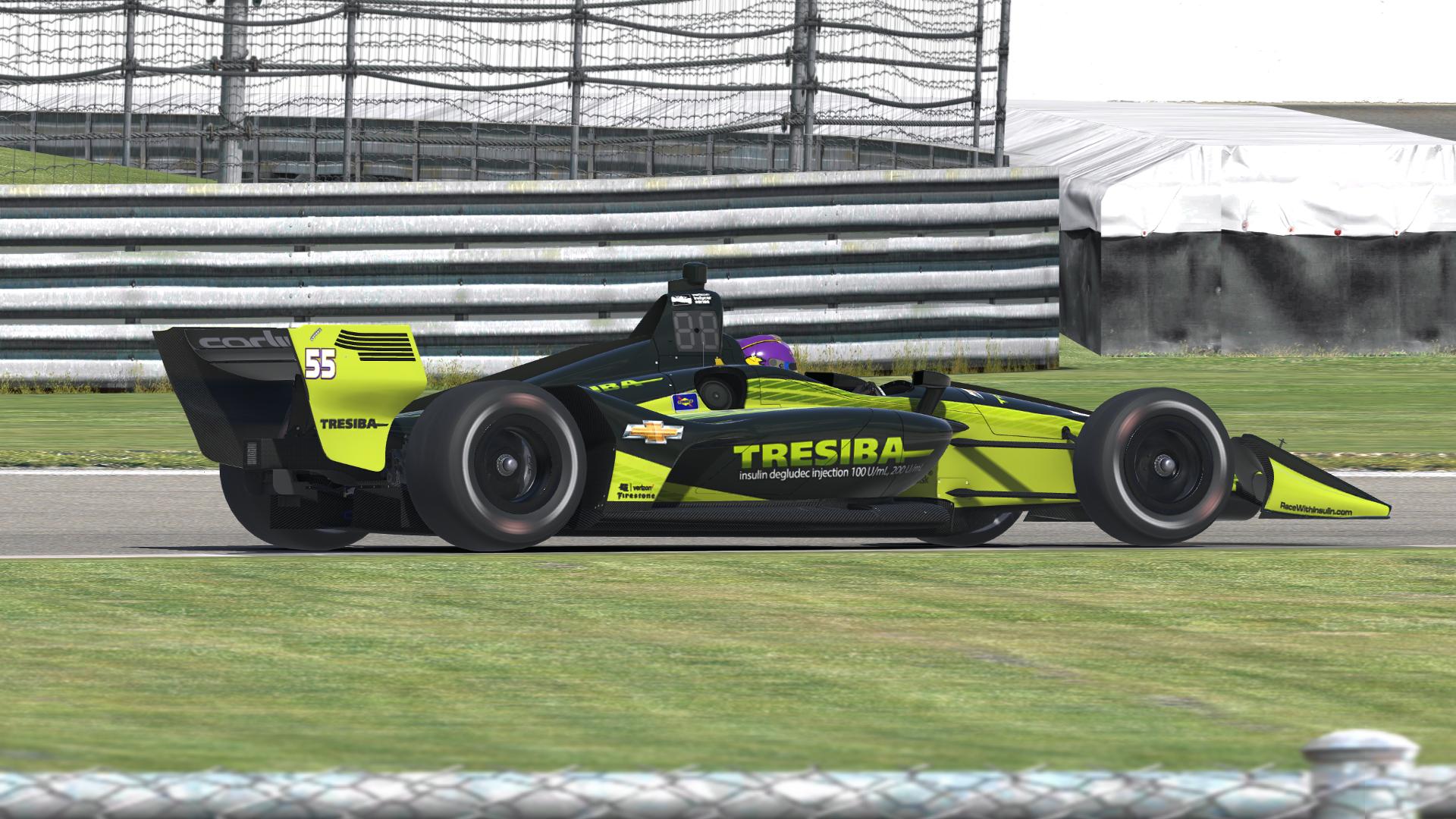 2018 Charlie Kimball Carlin Racing Indycar by Tyler Tucker Trading Paints