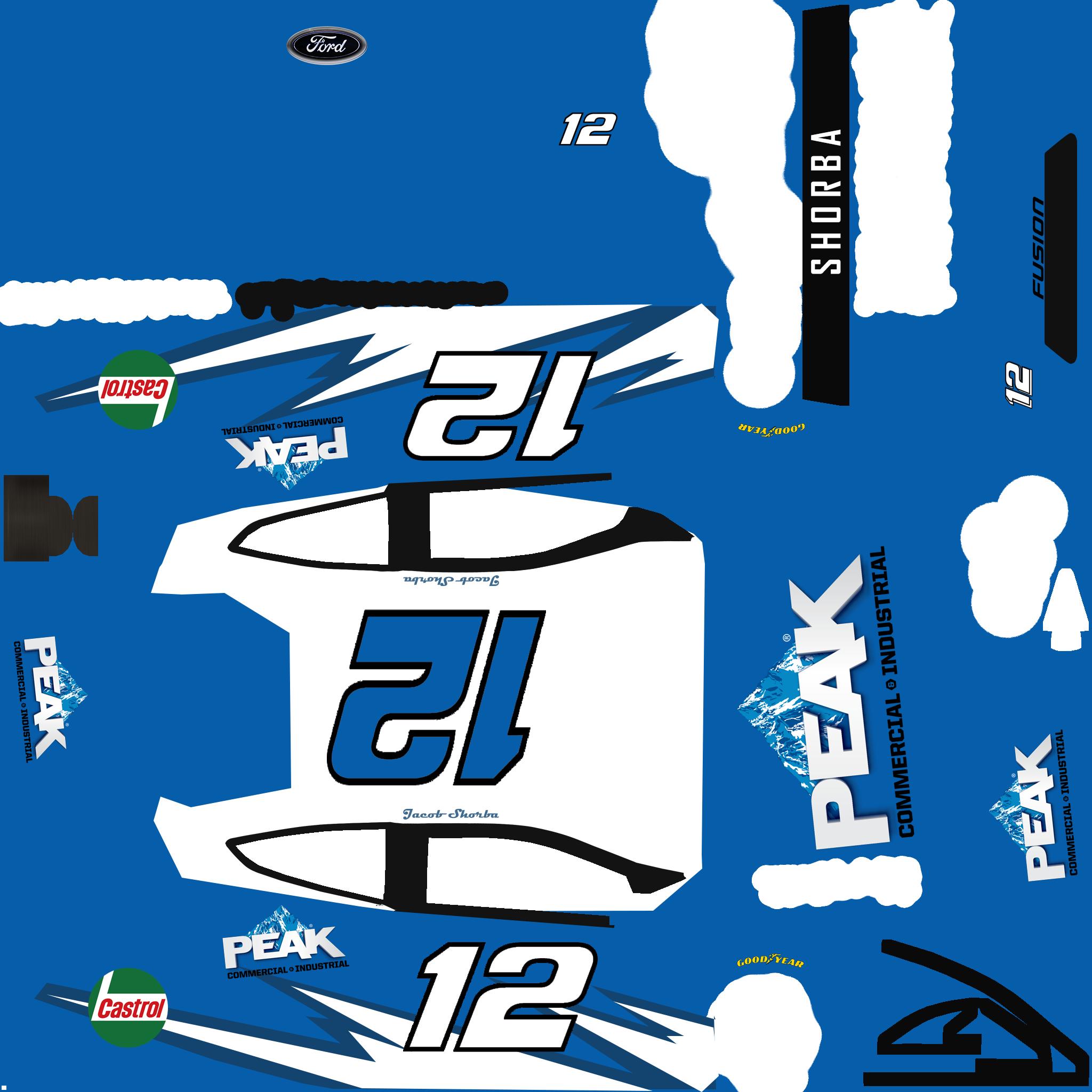 Ford Fusion Gen 6 Peak Antifreeze Paint Scheme by Jacob Shorba