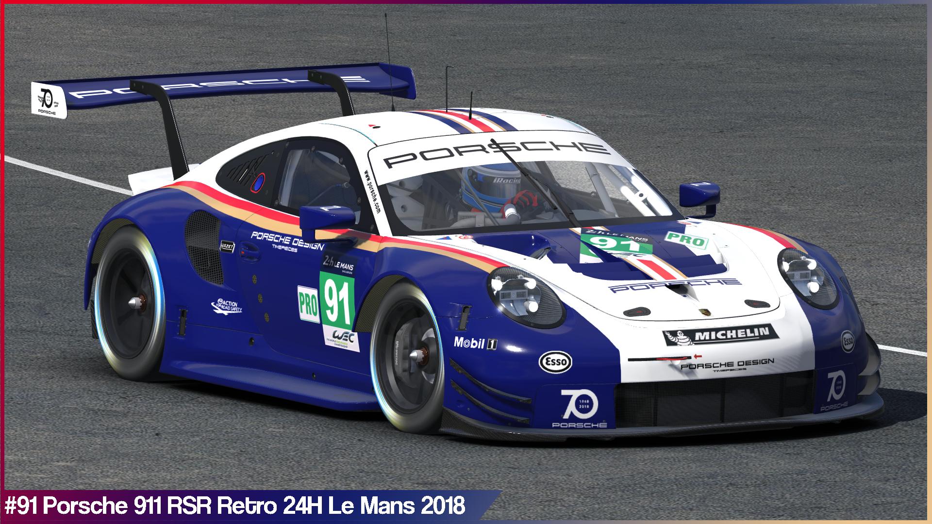 Preview of #91 Porsche Retro 24H Le Mans 2018 by Sergio Hernando