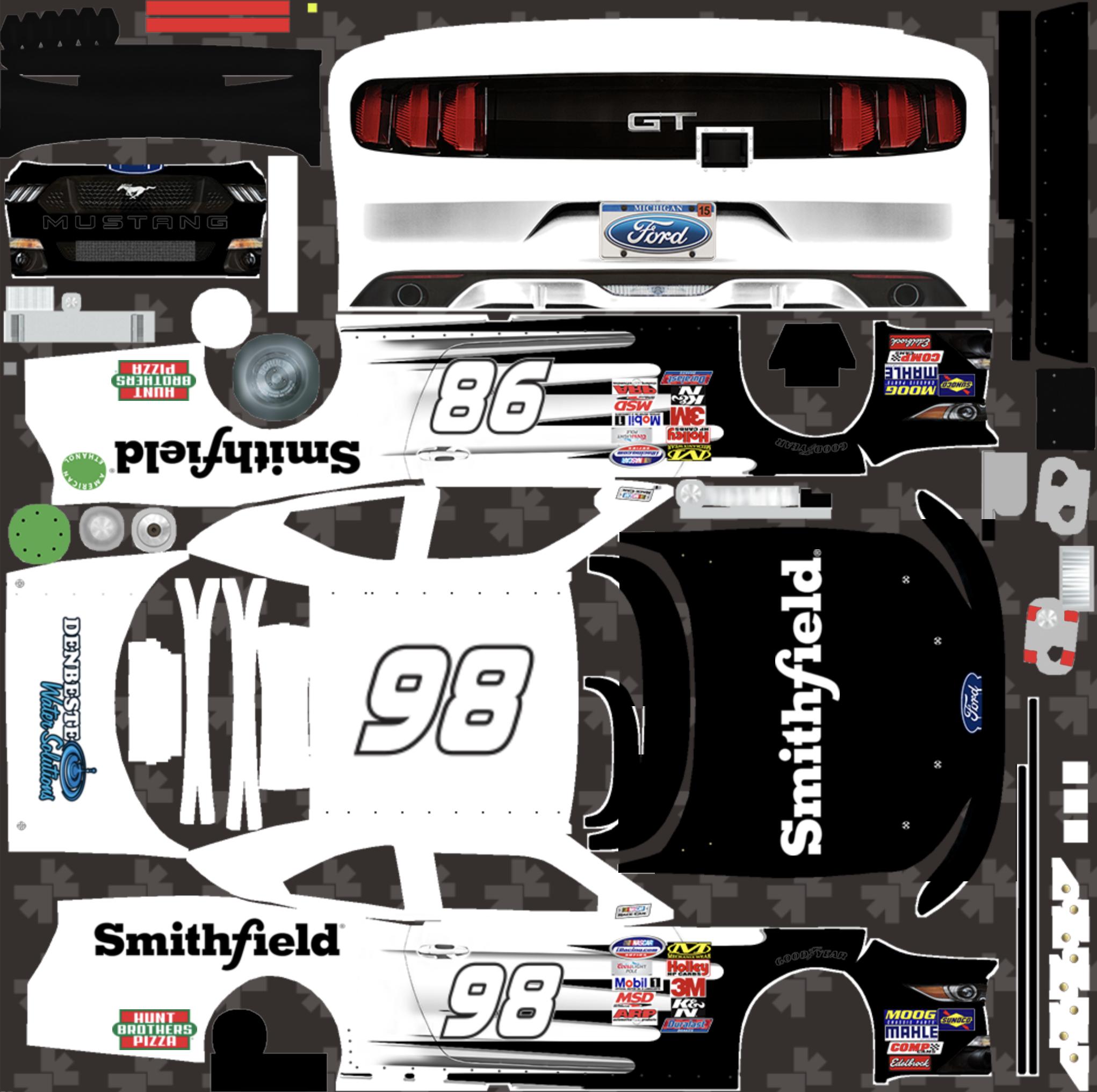 Aric Almirola Xfintiy series fantasy by Grant Peters - Trading Paints