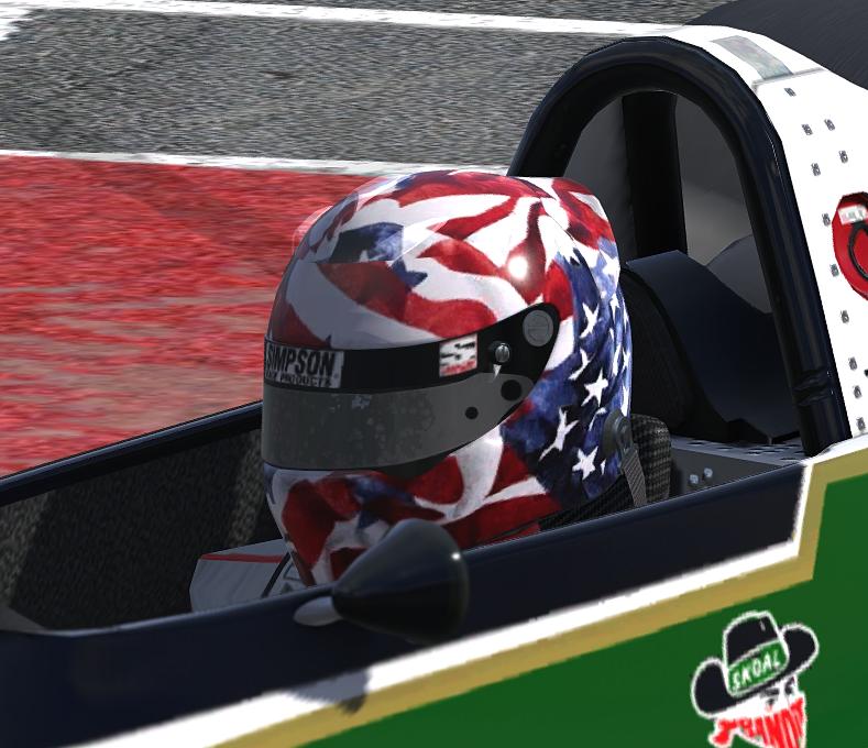 American Flag helmet by Matthew S. - Trading Paints