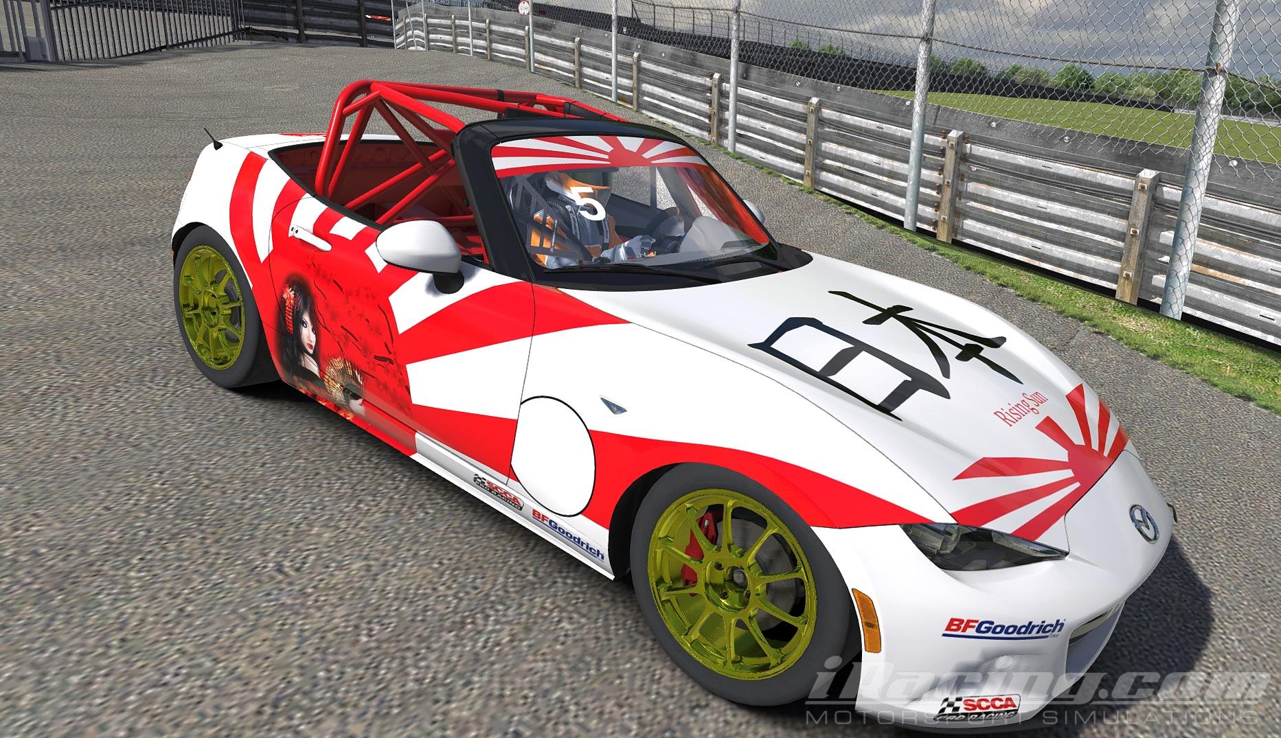 Rising sun Mazda MX5 2016 by Chris Bull Trading Paints