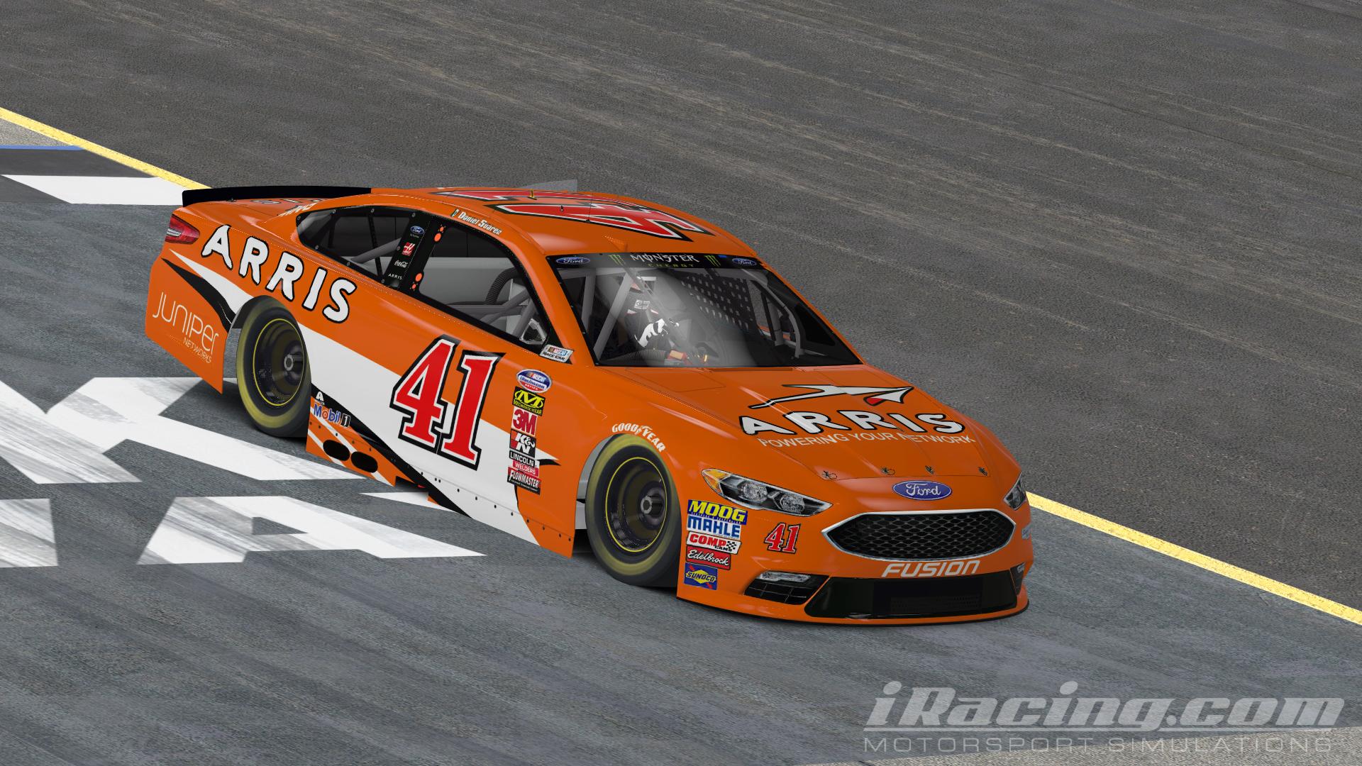 41 Daniel Suarez 2019 Nascar decal sticker