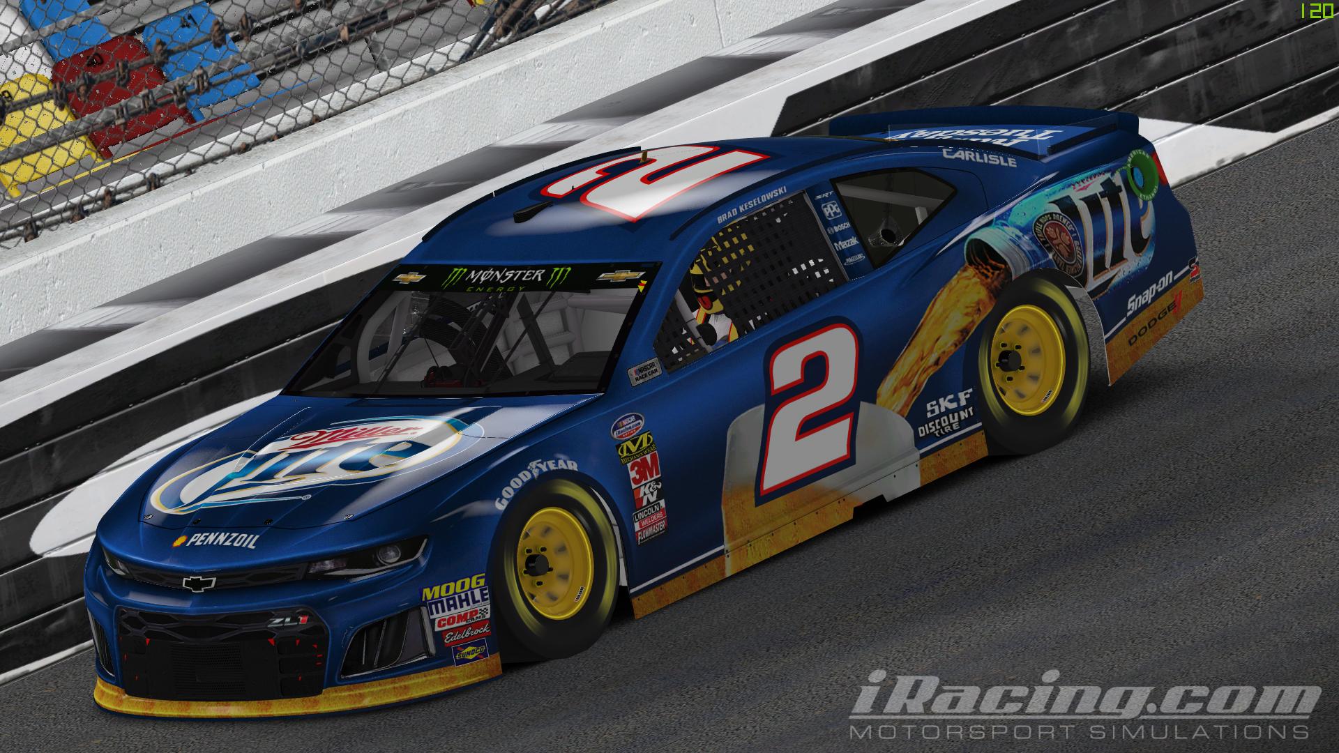 2012 Brad Keselowski Miller Lite Camaro ZL1 by Sean Peleg Trading Paints