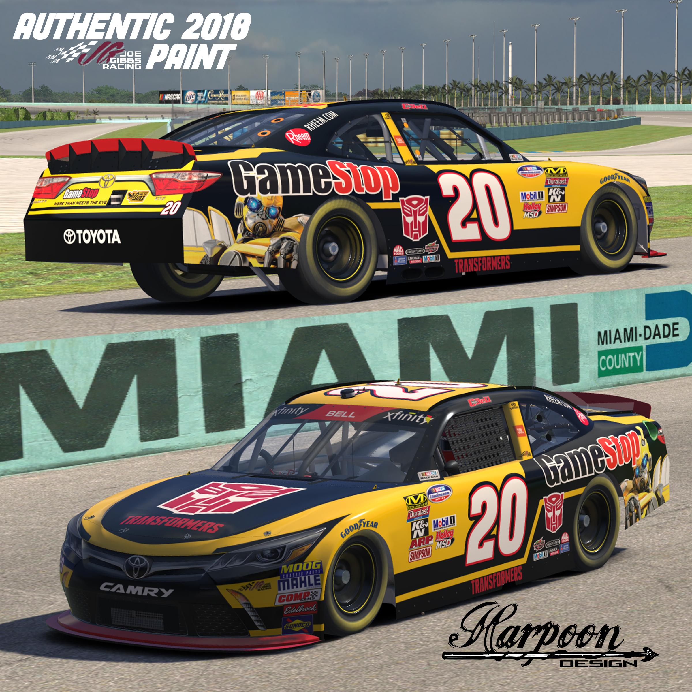 Preview of 2018 Chris Bell Game Stop Transformers Playoff Camry by Brantley Roden
