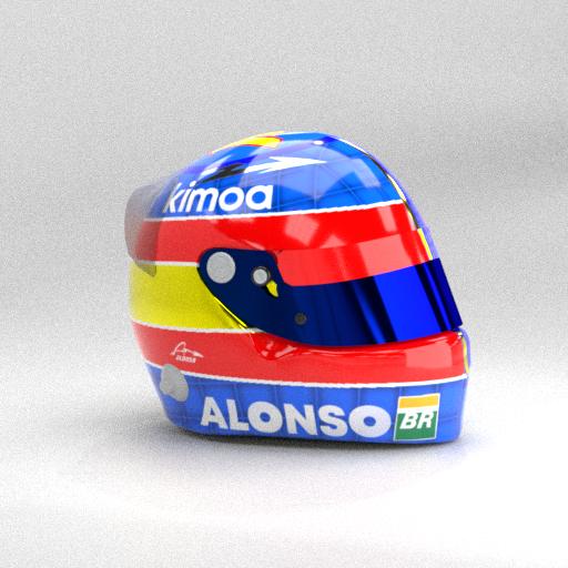 Preview of Fernando Alonso Special Helmet by Eugenio Stanislav