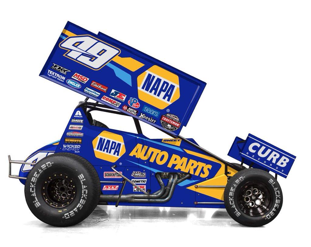 Preview of Brad Sweet #49 Napa Auto Parts 2019 World of Outlaws by Ryan Broderick