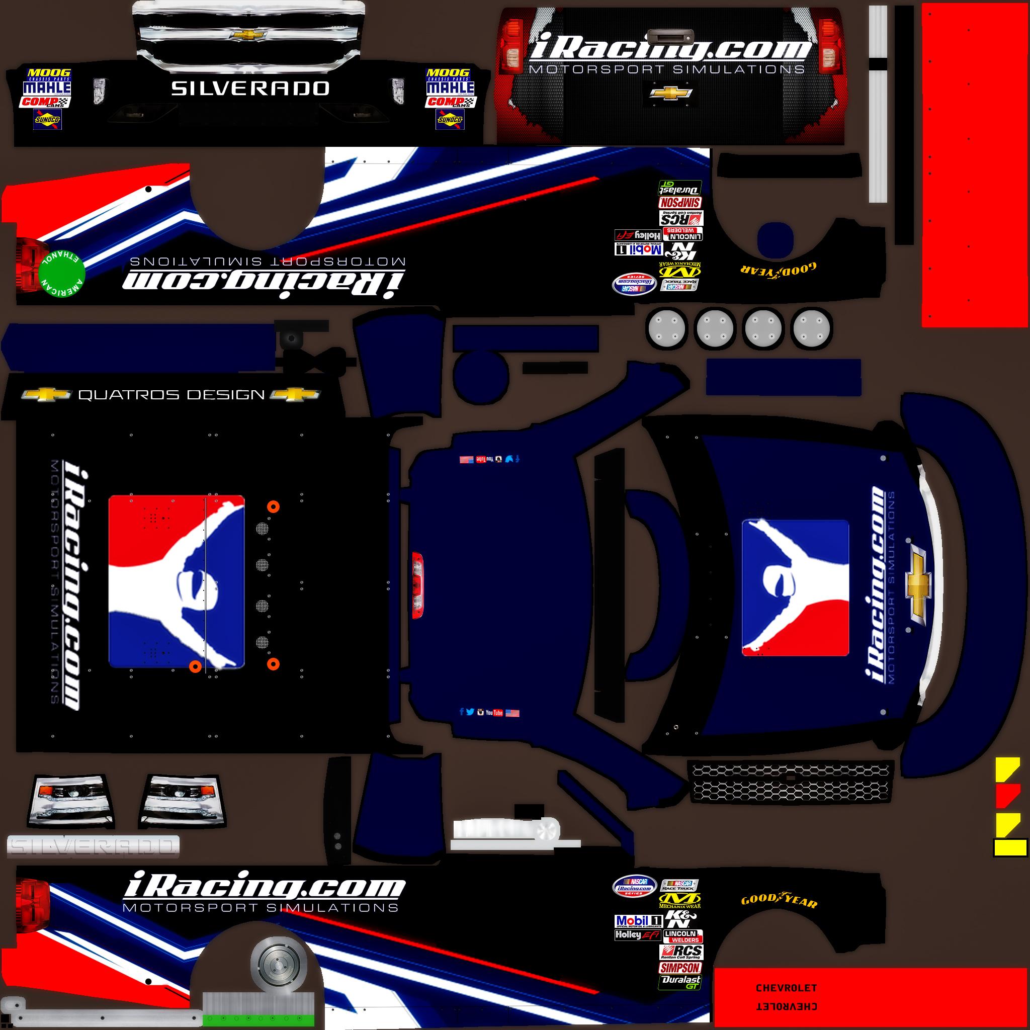 iRacing Chevy Silverado Truck 2019 Fictional Design Scheme by Jose M