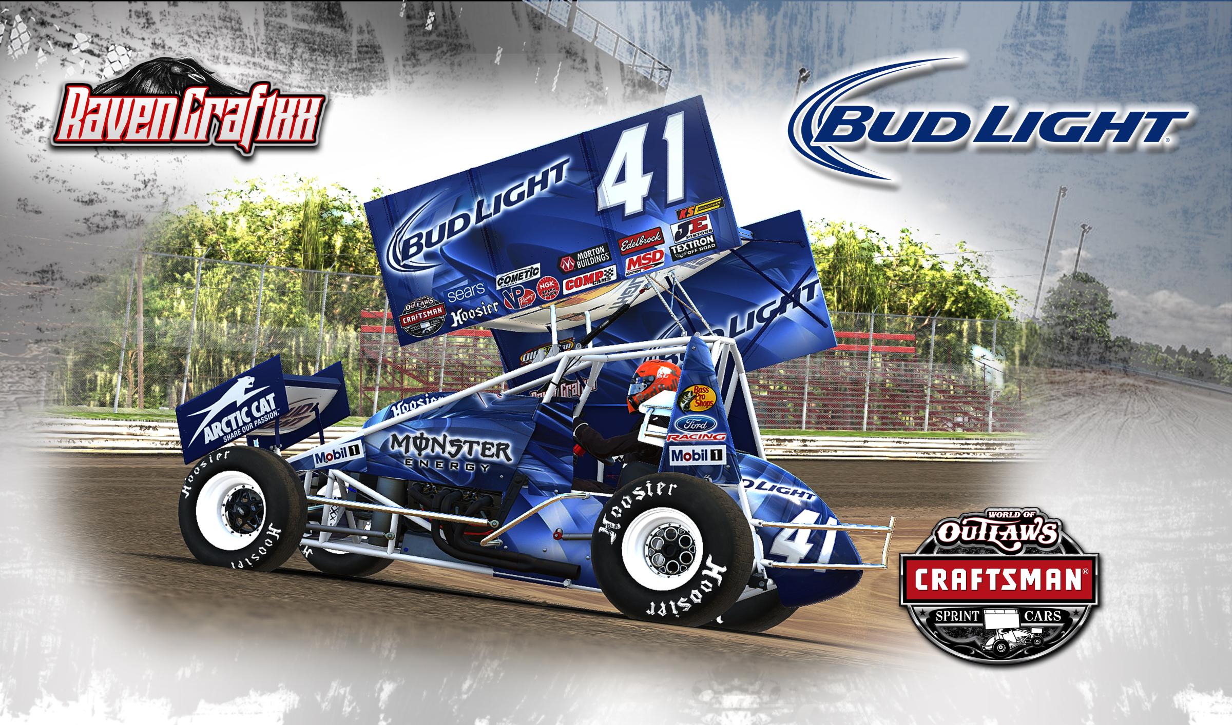 BudLight Dirt Sprint 2019 B by Doyle Lowrance Trading Paints