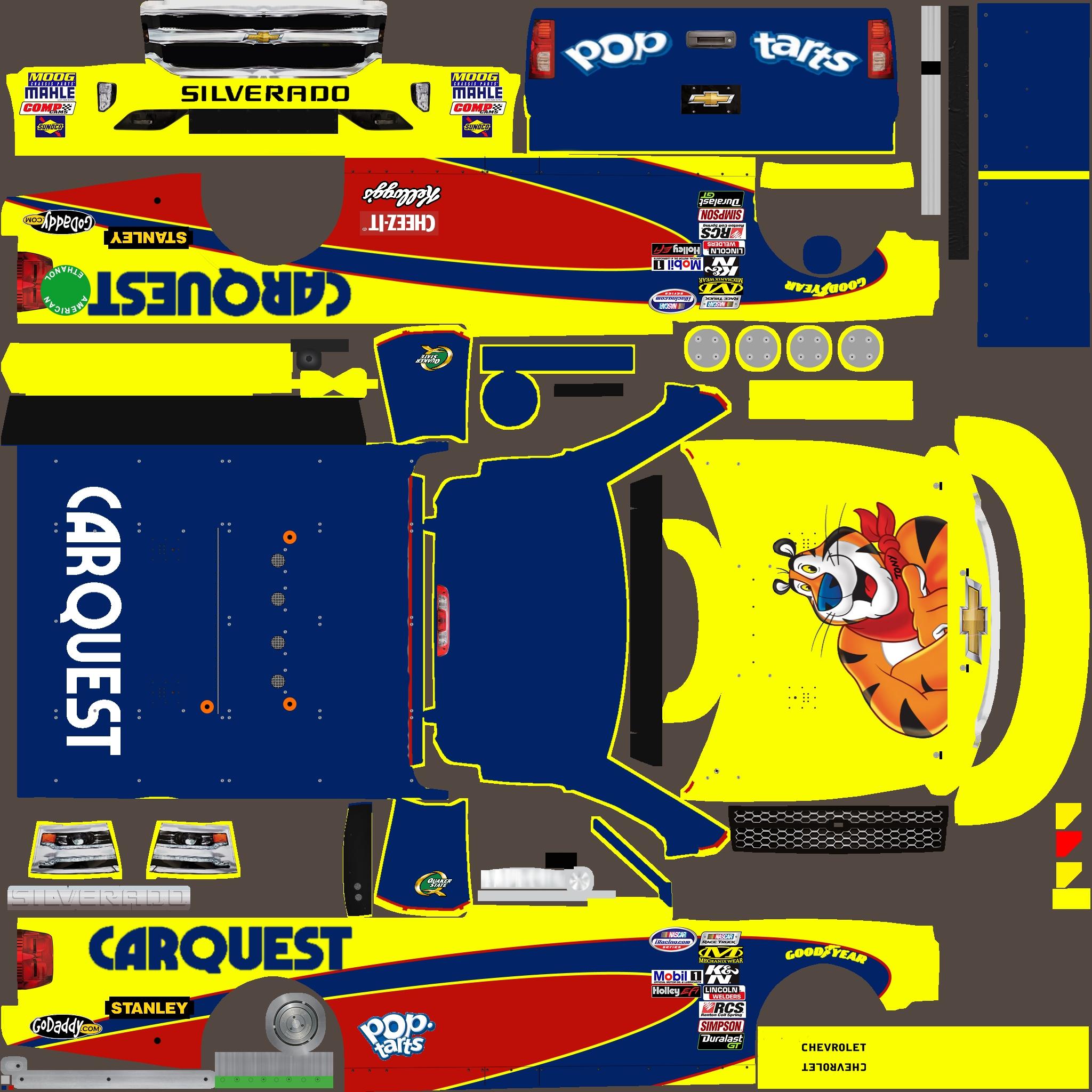 NCWTS Kelloggs/Carquest Silverado by Jacob Winter Trading Paints