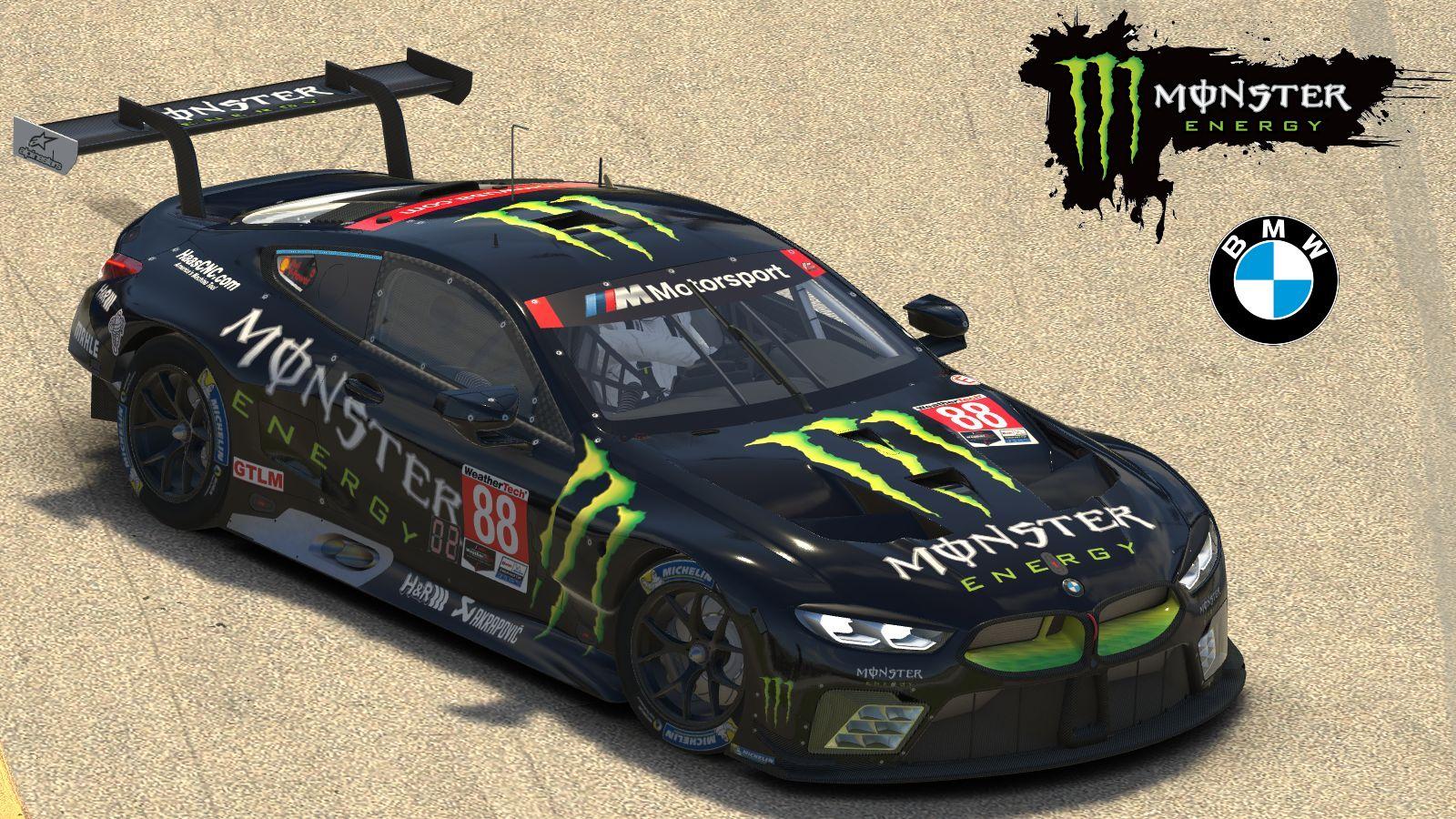 BMW m8 GTE Monster Energy