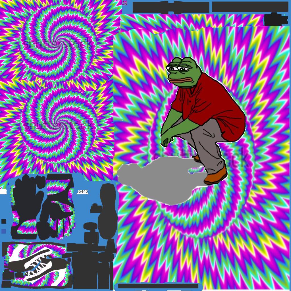 Driver Suit - Pepe Psychedelic by Tom Gosney3 - Trading Paints