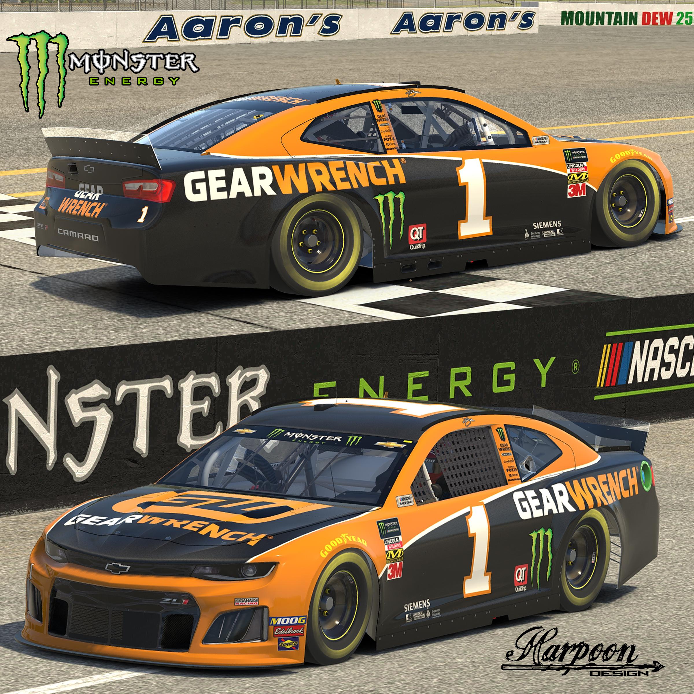 2019 Kurt Busch Gear Wrench 1 *Numbers* by Brantley Roden Trading Paints