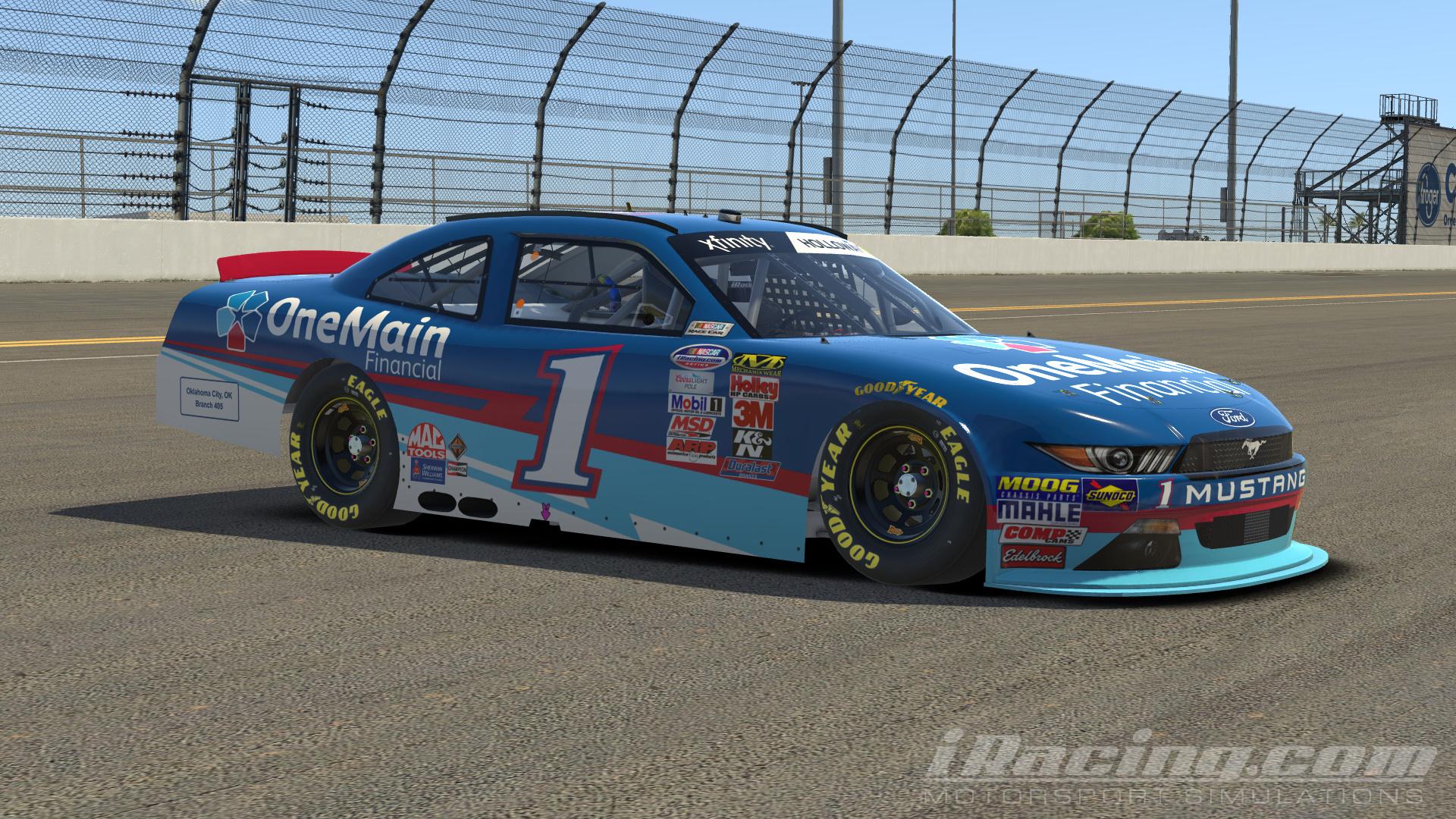 Elliott Sadler - OneMain Financial Ford Mustang by Mike E Holloway - Trading Paints