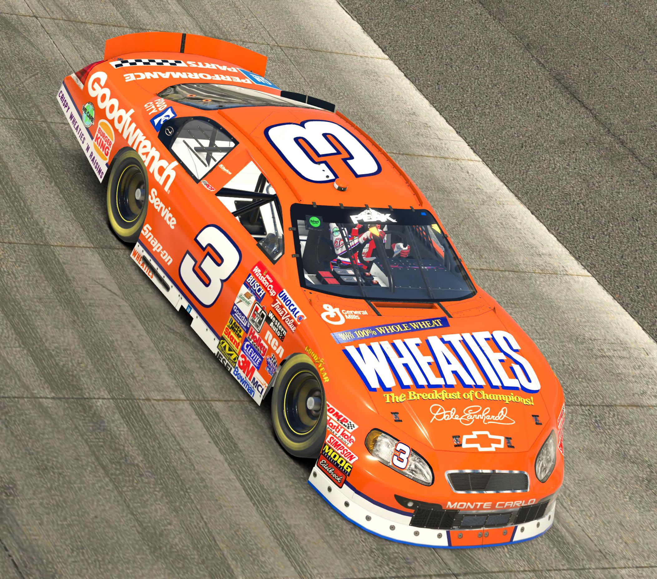 dale earnhardt wheaties car