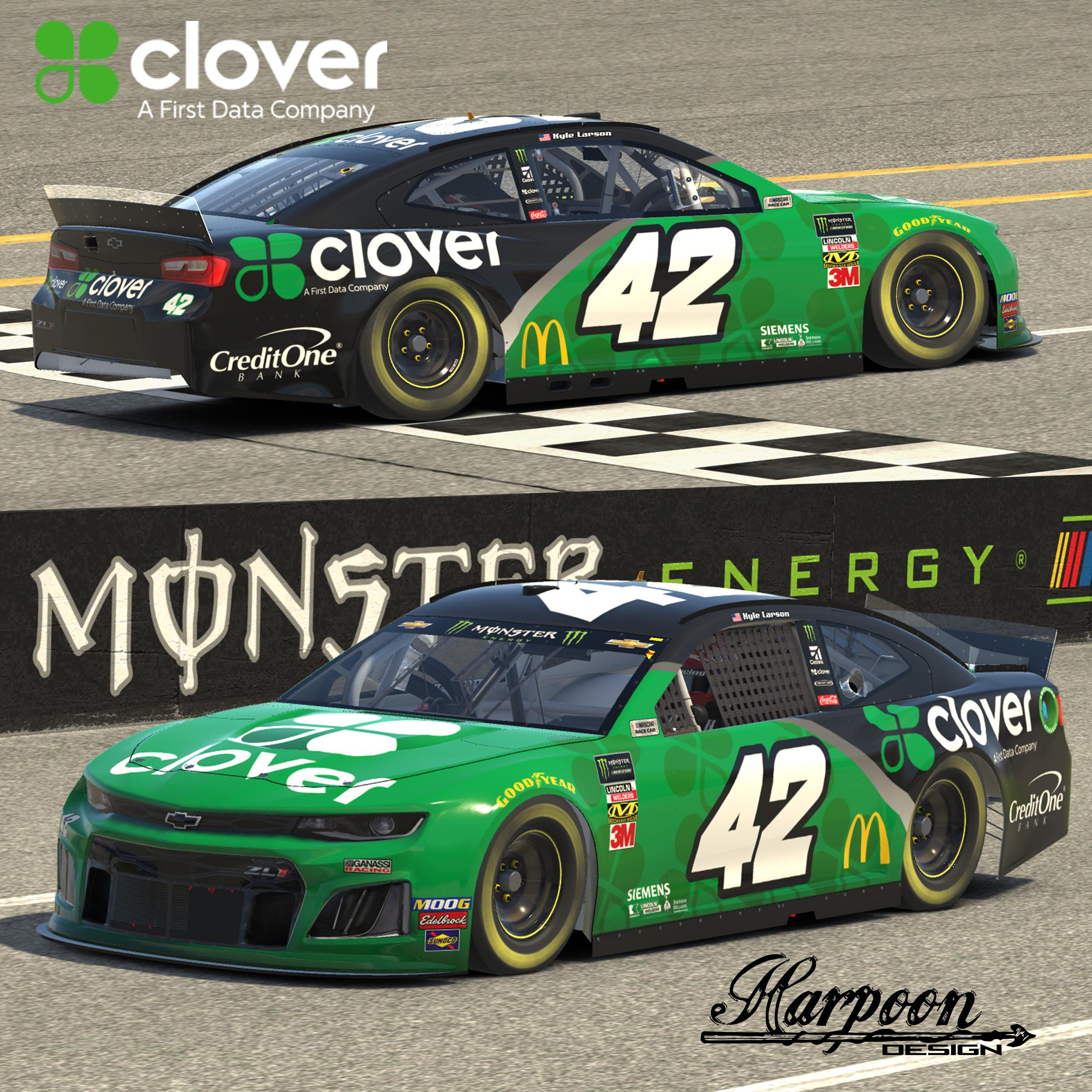 Preview of 2019 Kyle Larson First Data Clover Camaro no num by Brantley Roden
