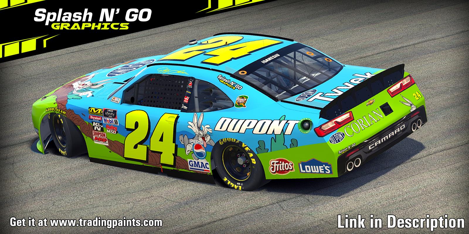 jeff gordon bugs bunny car