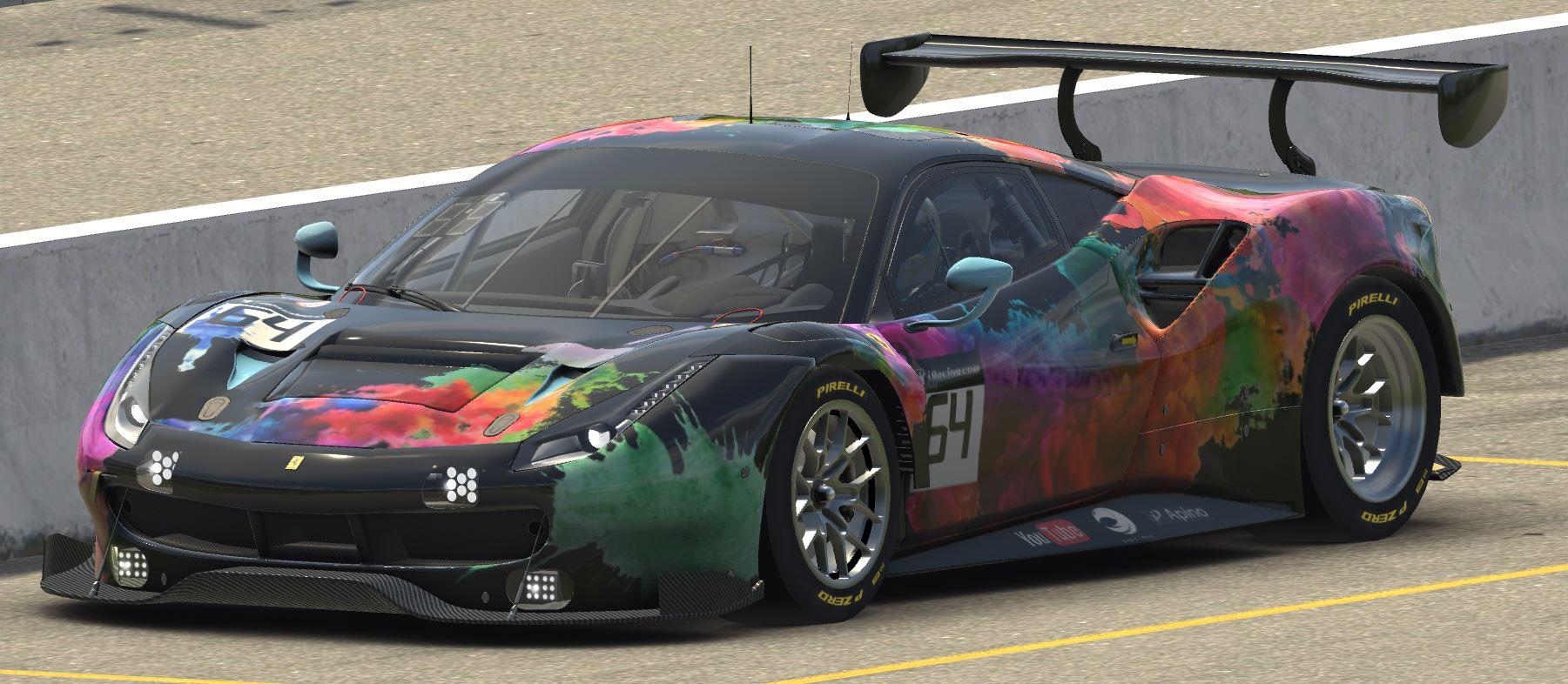 Ferrari GT3 Paint Splatter by Daniel Falk3 Trading Paints