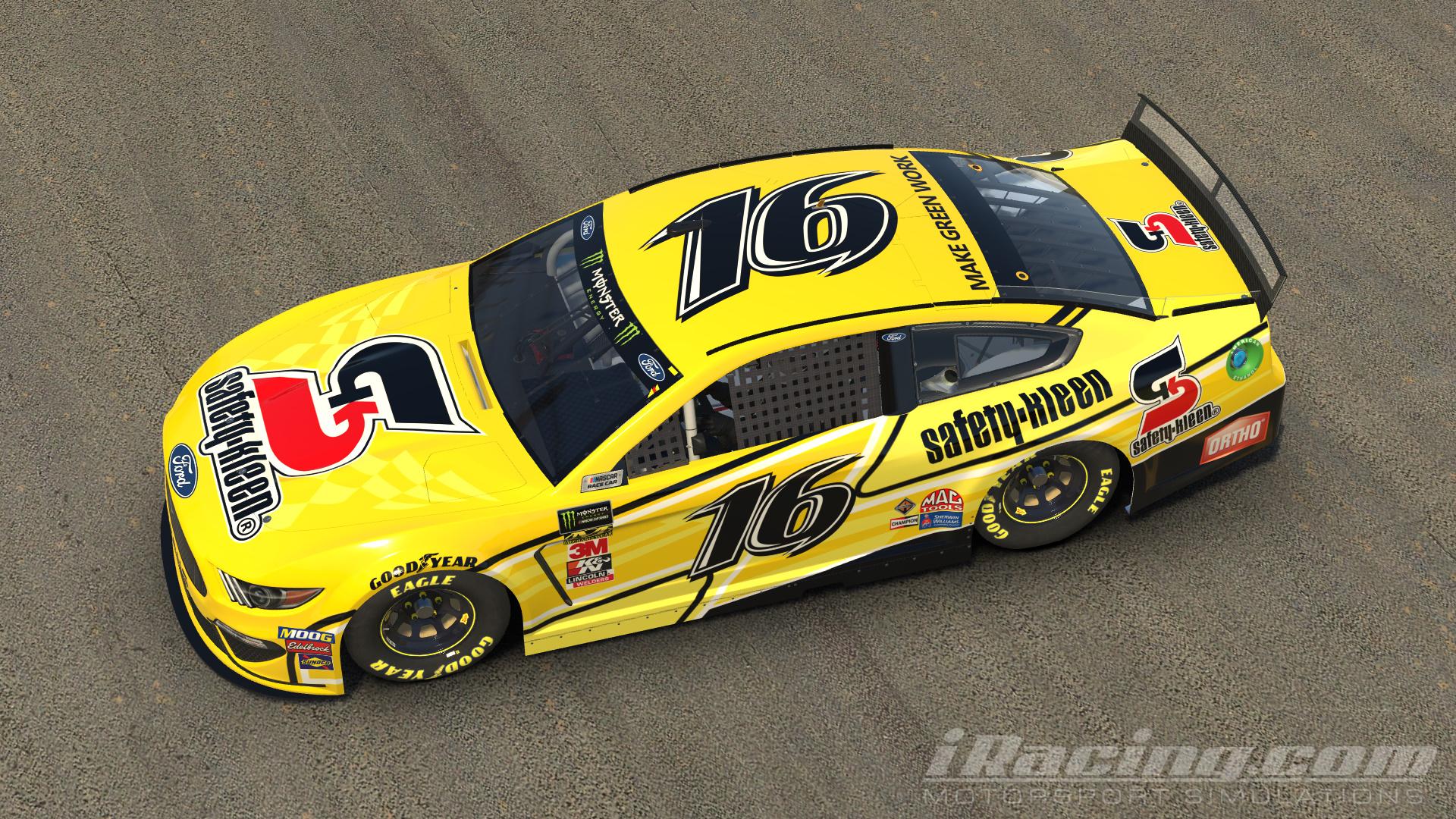 Greg Biffle Safety Kleen Ford Mustang by Mike E Holloway Trading Paints