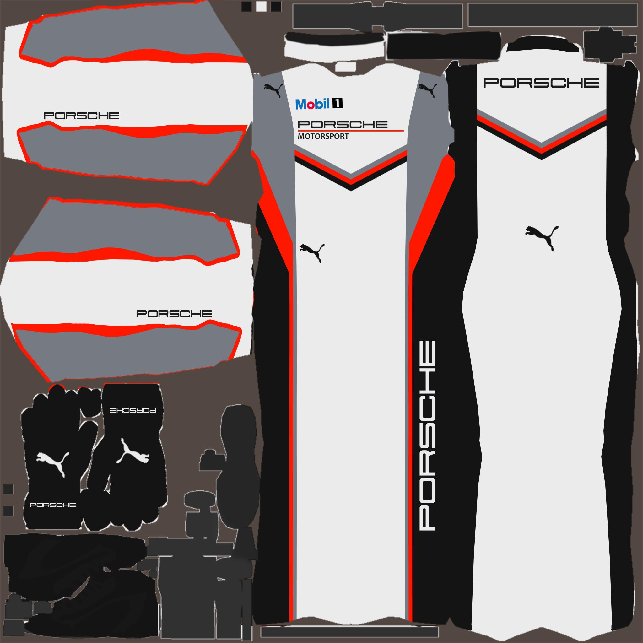 2019 Porsche Motorsport Factory Racing Suit (PUMA) by Sam Carmichael