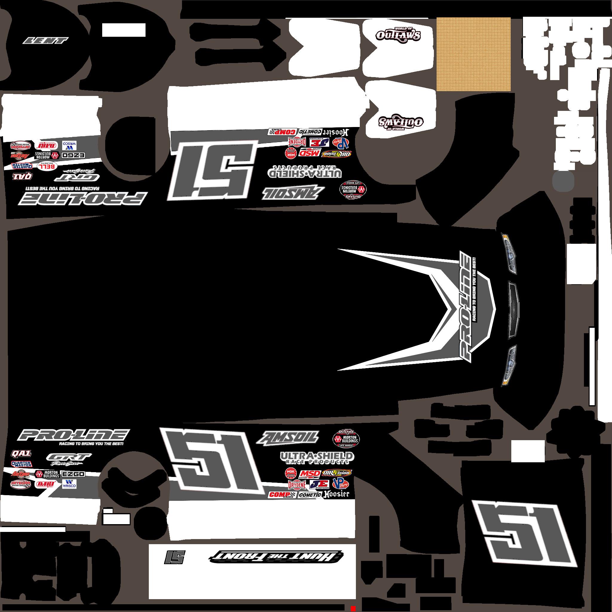 Proline GRT Chassis Grey scaled 51 by Nick Lent Trading Paints