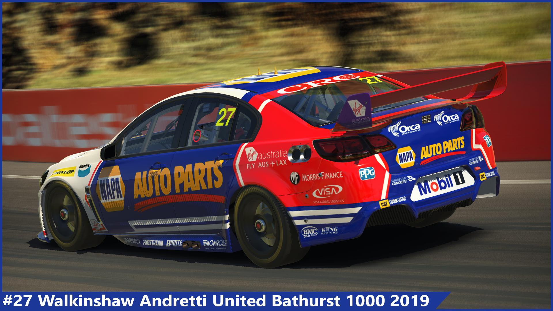 Preview of #27 Walkinshaw Andretti United Bathurst 1000 2019 by Sergio Hernando