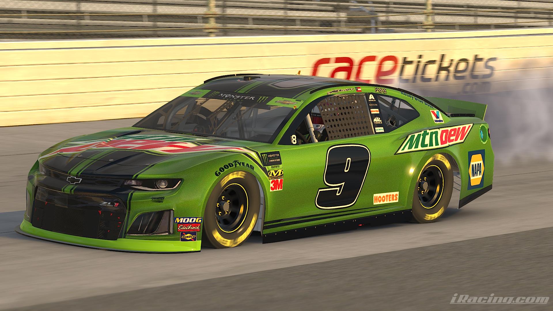Preview of Chase Elliott Mountain Dew 2019 Round of 8 by Alexander L Russell