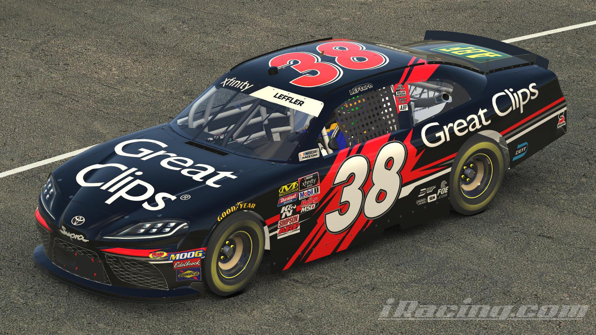 Jason Leffler Great Clips 2010 *With CUSTOM NUMBER* by Matt Muir