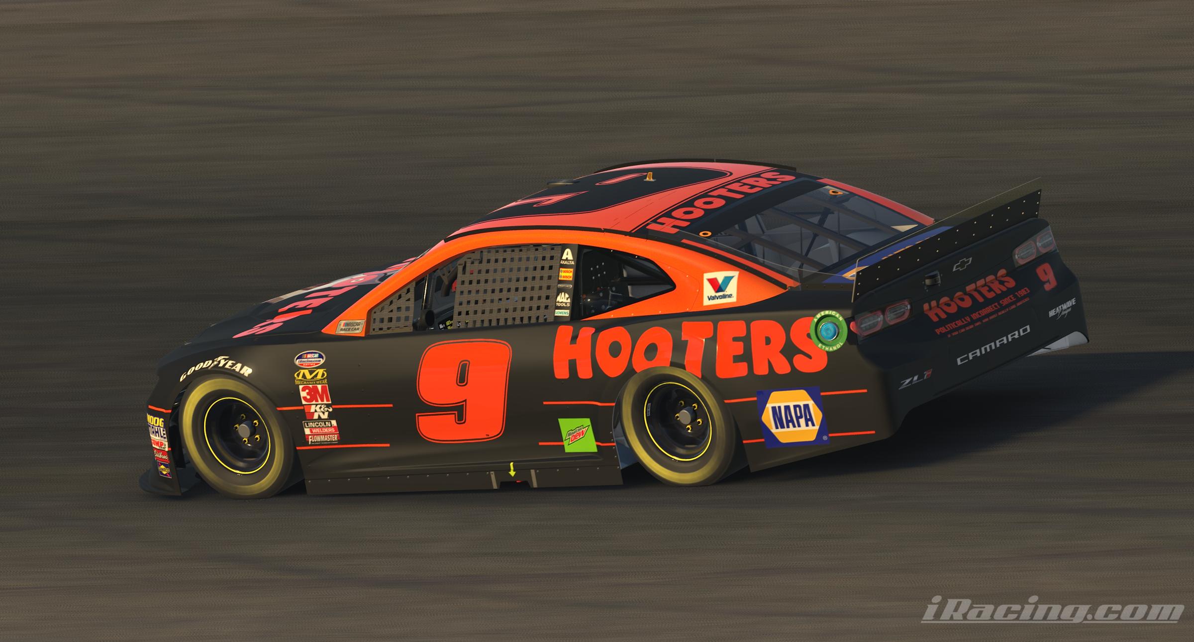 Chase Elliott Hooters 2020 by Cameron Coulby Trading Paints