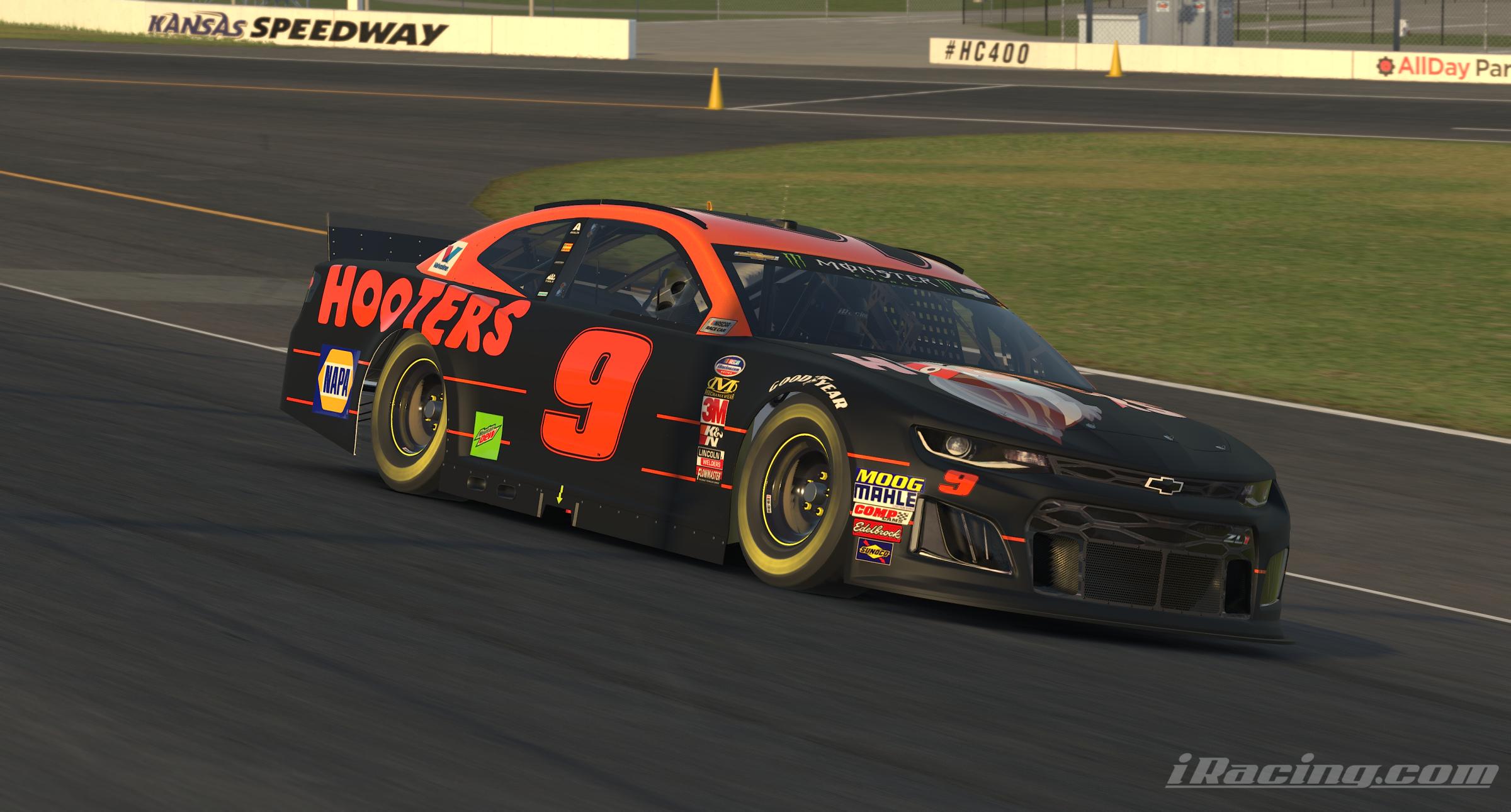 Chase Elliott Hooters 2020 by Cameron Coulby - Trading Paints