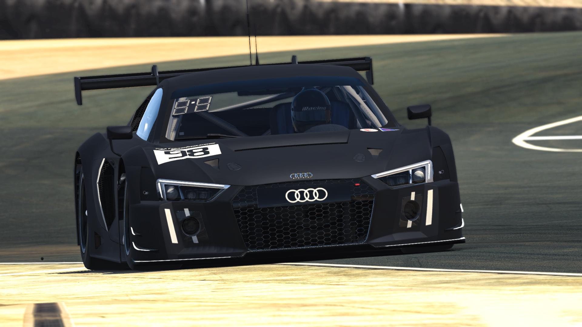 Audi R8 LMS Stealth Black Matte by Dani Elgarbay Trading Paints
