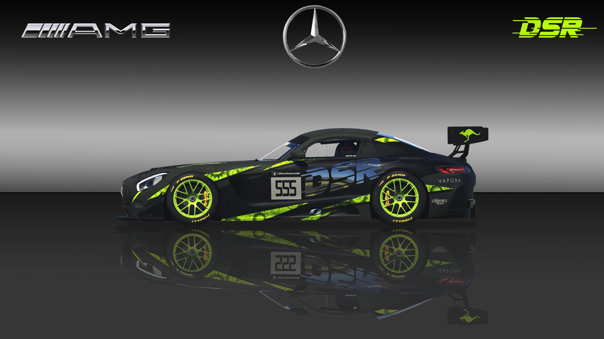 Team DSR Mercedes AMG GT3 by Sam Ross Trading Paints