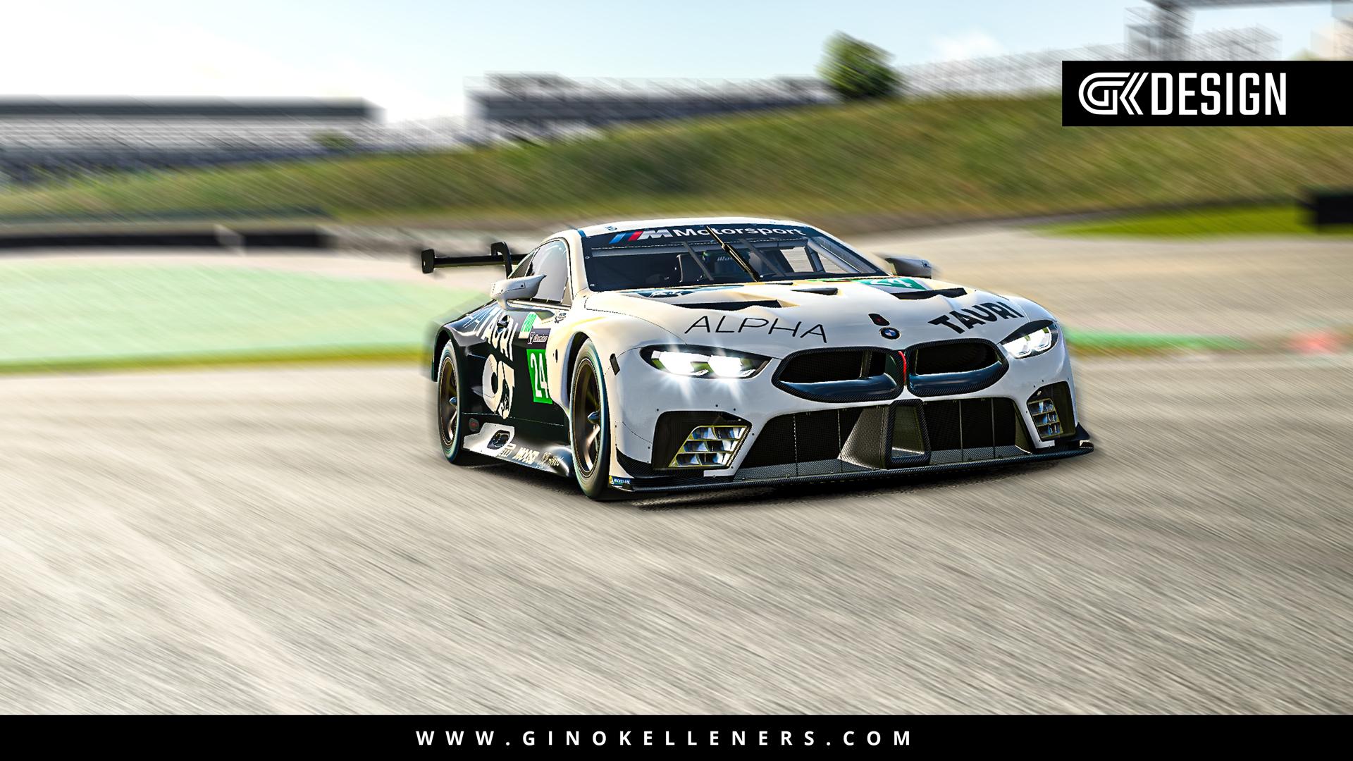 Preview of Alpha Tauri Livery - BMW M8 GTE  by Gino Kelleners