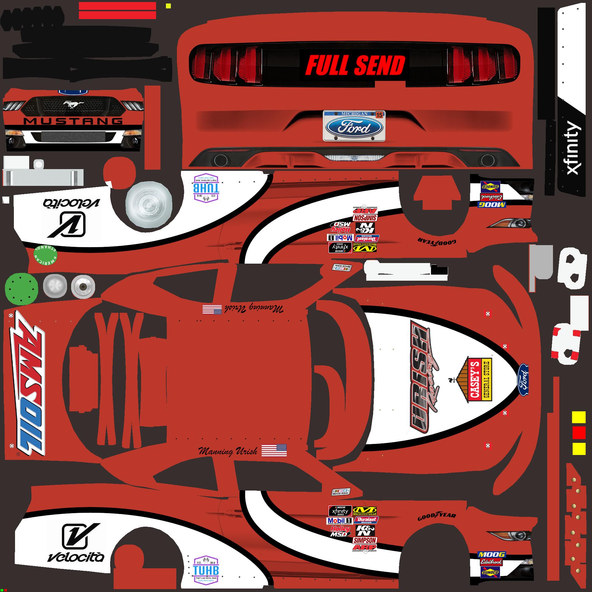 Mannings Xfinity Car by Chase Spicola Trading Paints