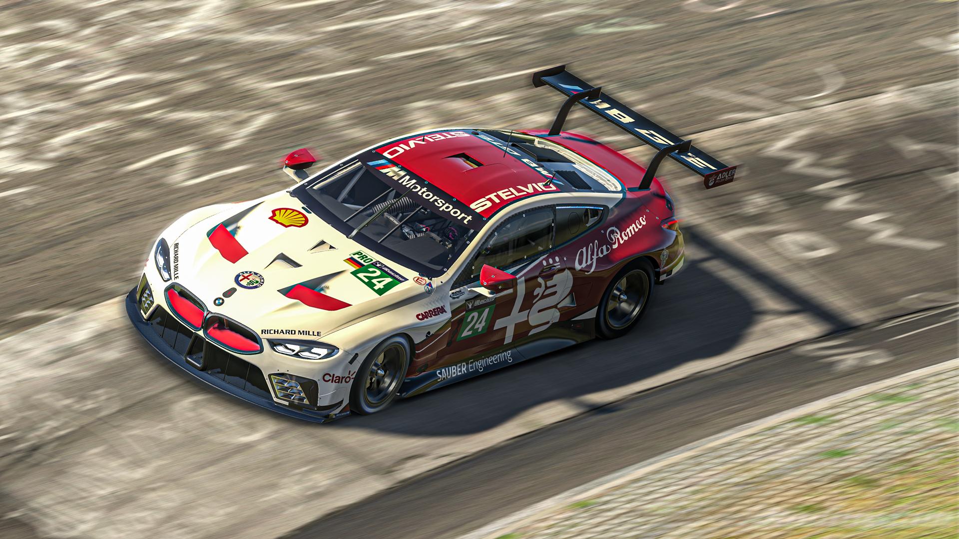 Preview of Alfa Romeo F1 Livery - BMW M8 GTE by Gino Kelleners