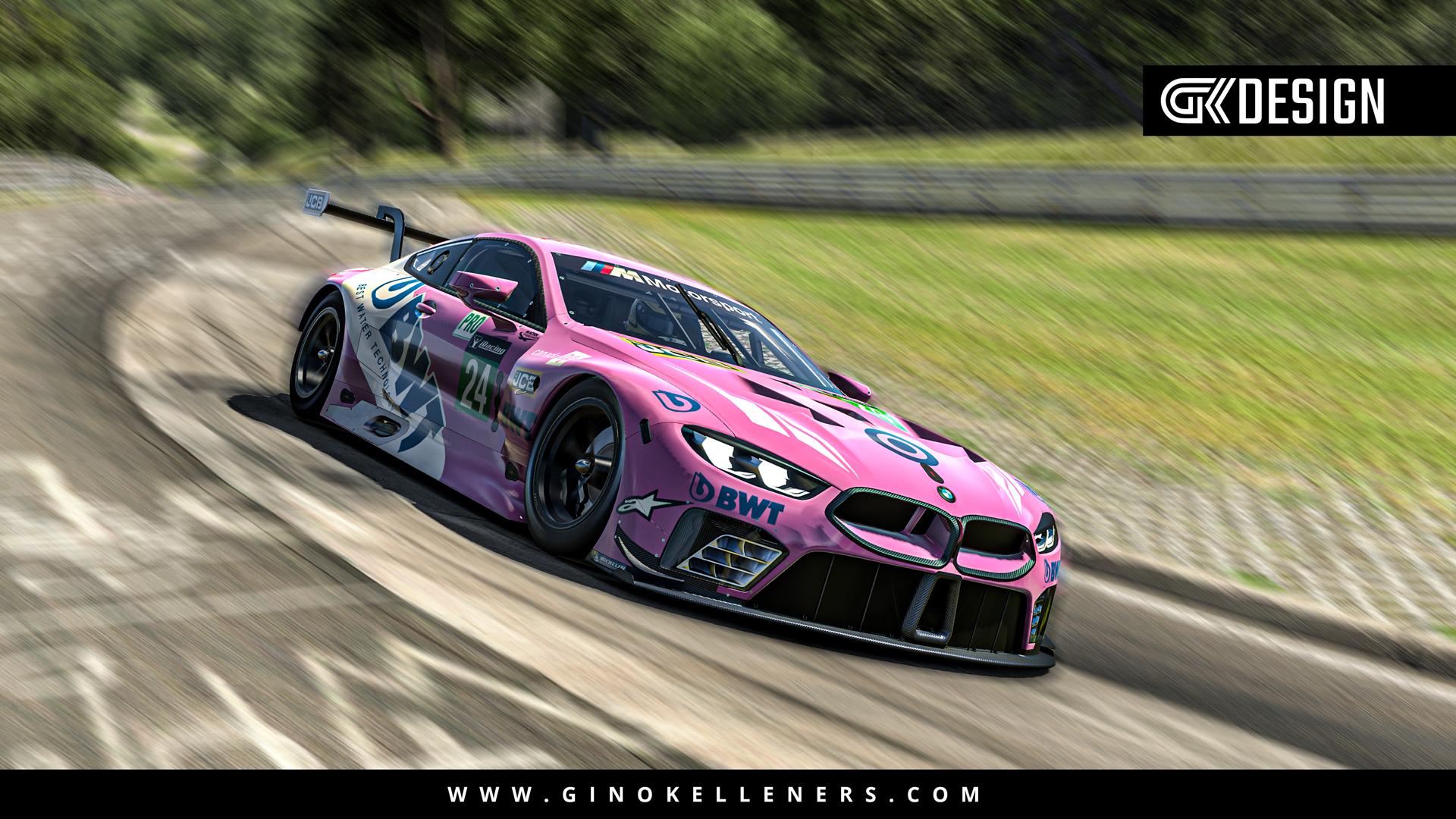 Preview of BWT Racing Point F1 Livery - BMW M8 GTE    by Gino Kelleners