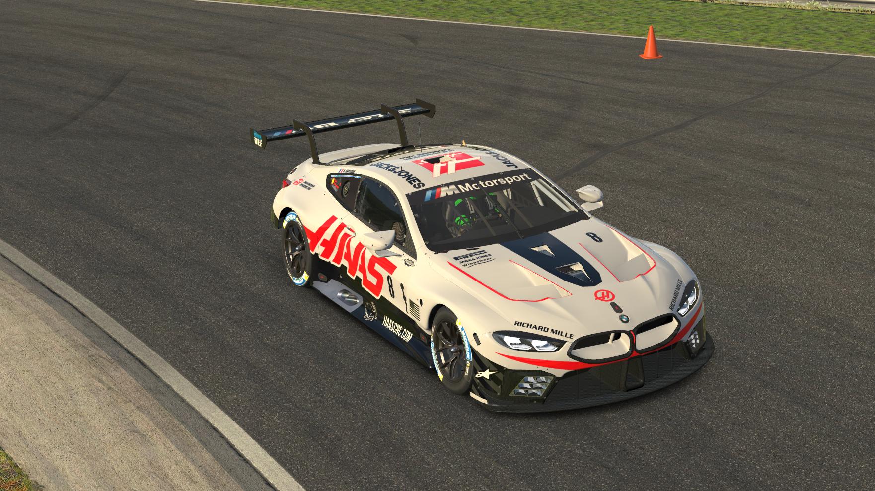 Preview of Haas F1 Romain Grosjean Livery - BMW M8 GTE by Gino Kelleners