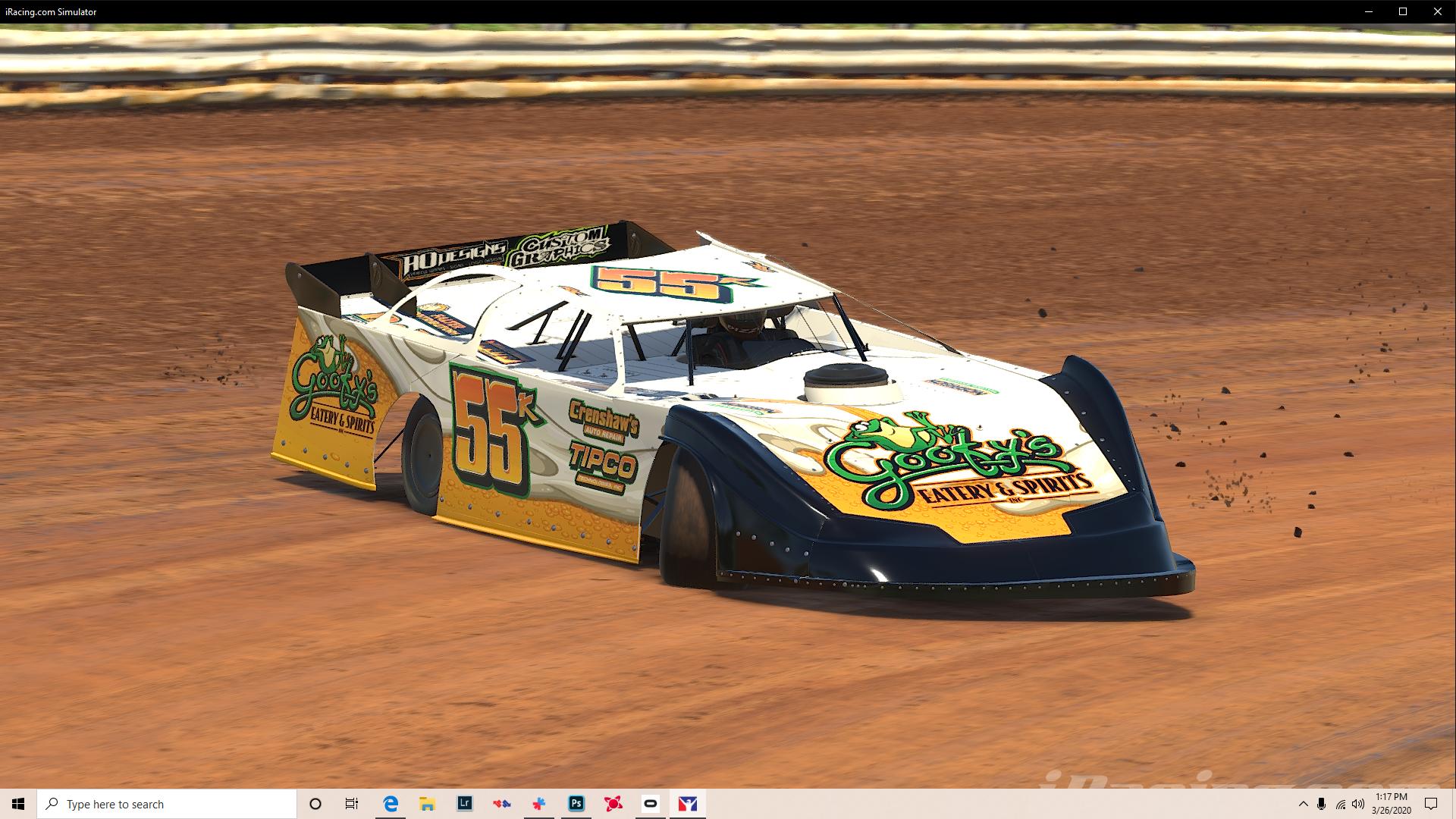 Robbie Kendall 2020 WoO Late Model by Christopher Hockley Trading Paints